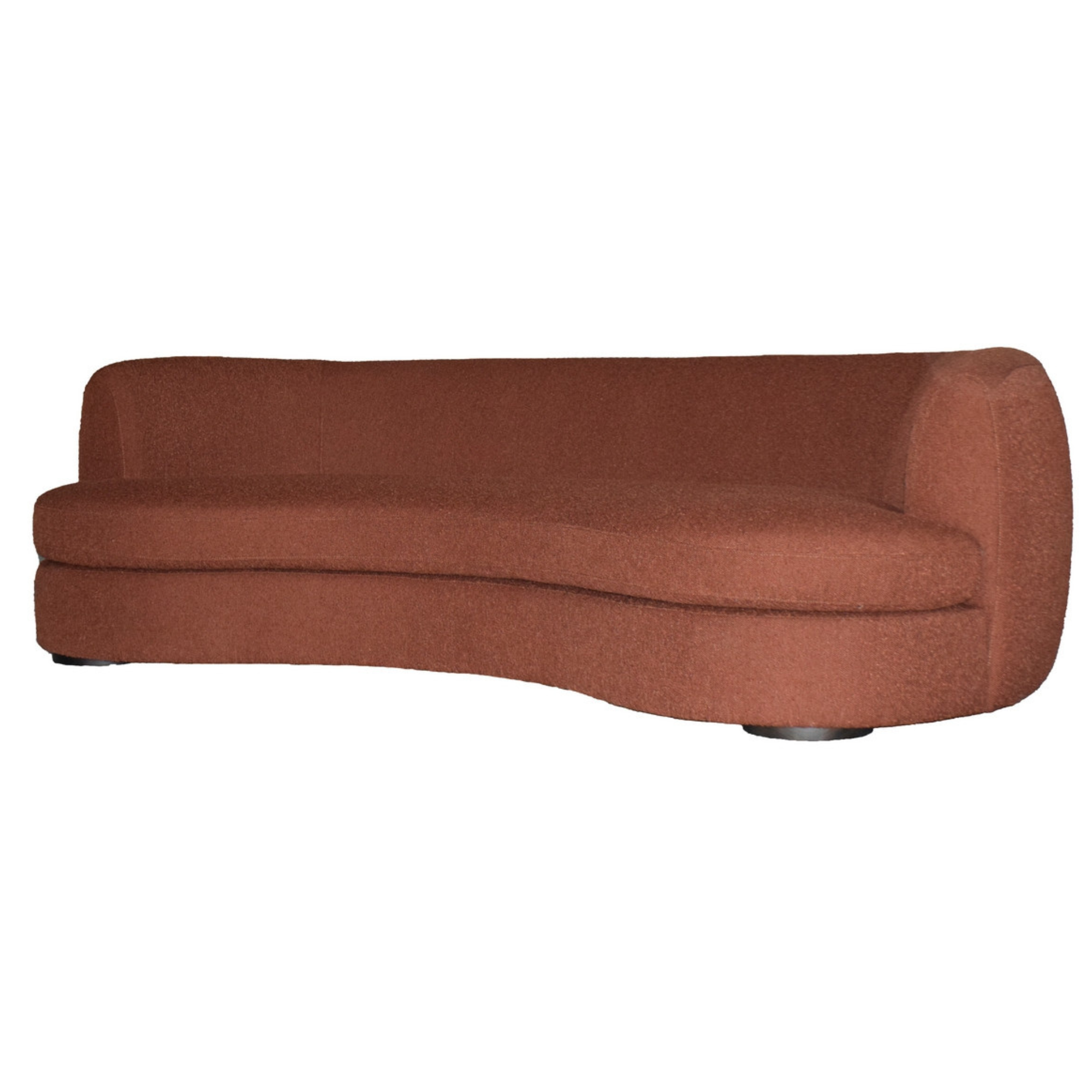 RIVER CURVED SOFA | RUST