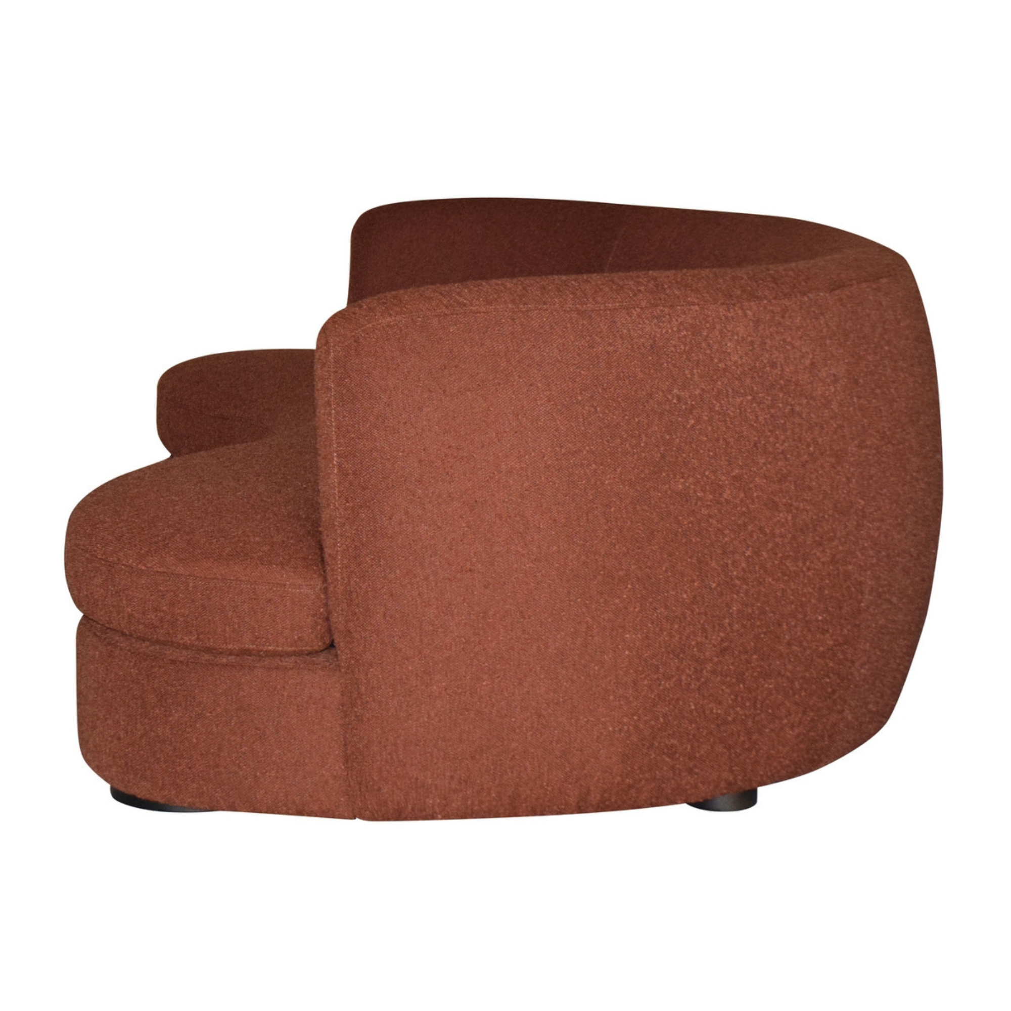 RIVER CURVED SOFA | RUST