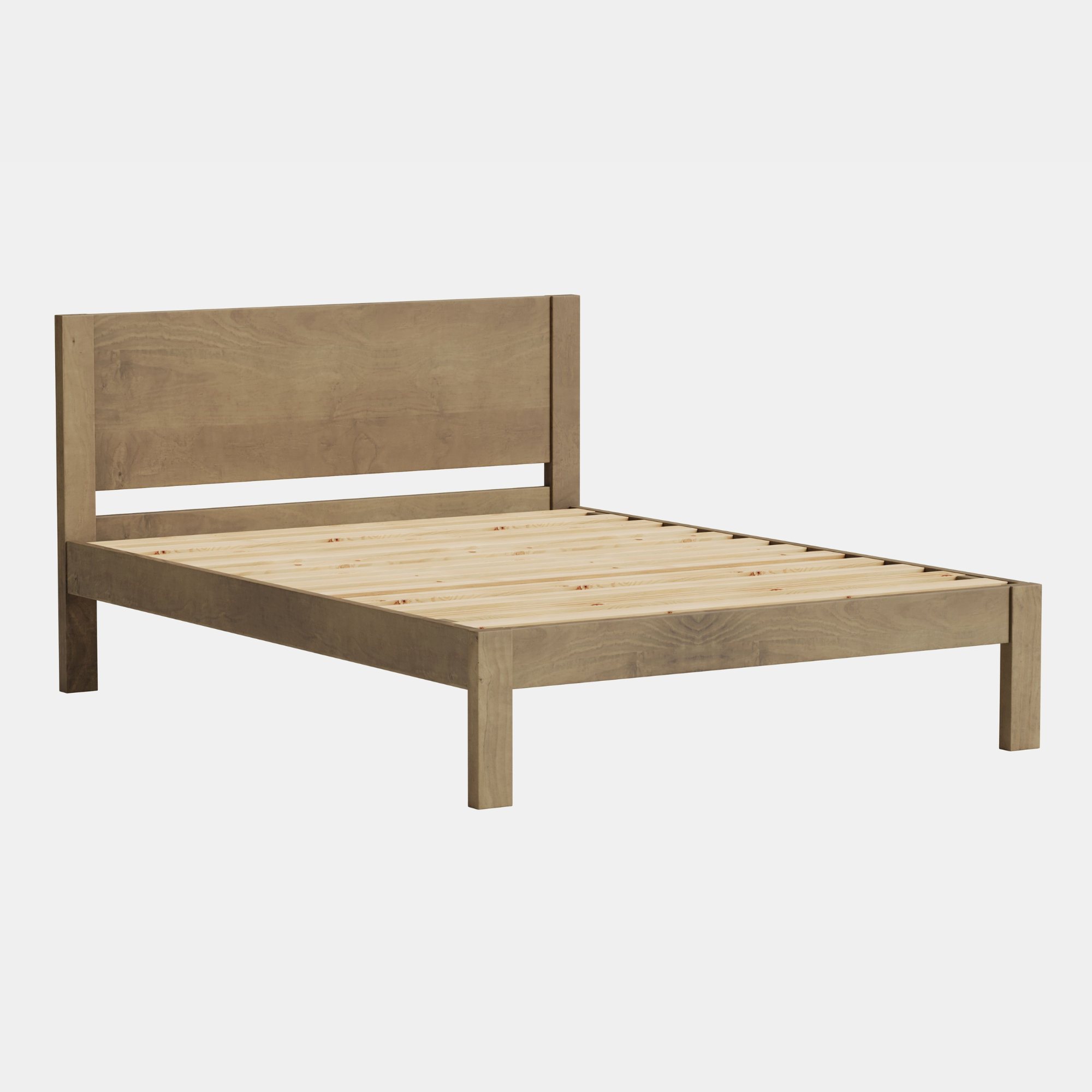 OMOTO SLAT BED | PANEL HEADBOARD | NZ MADE