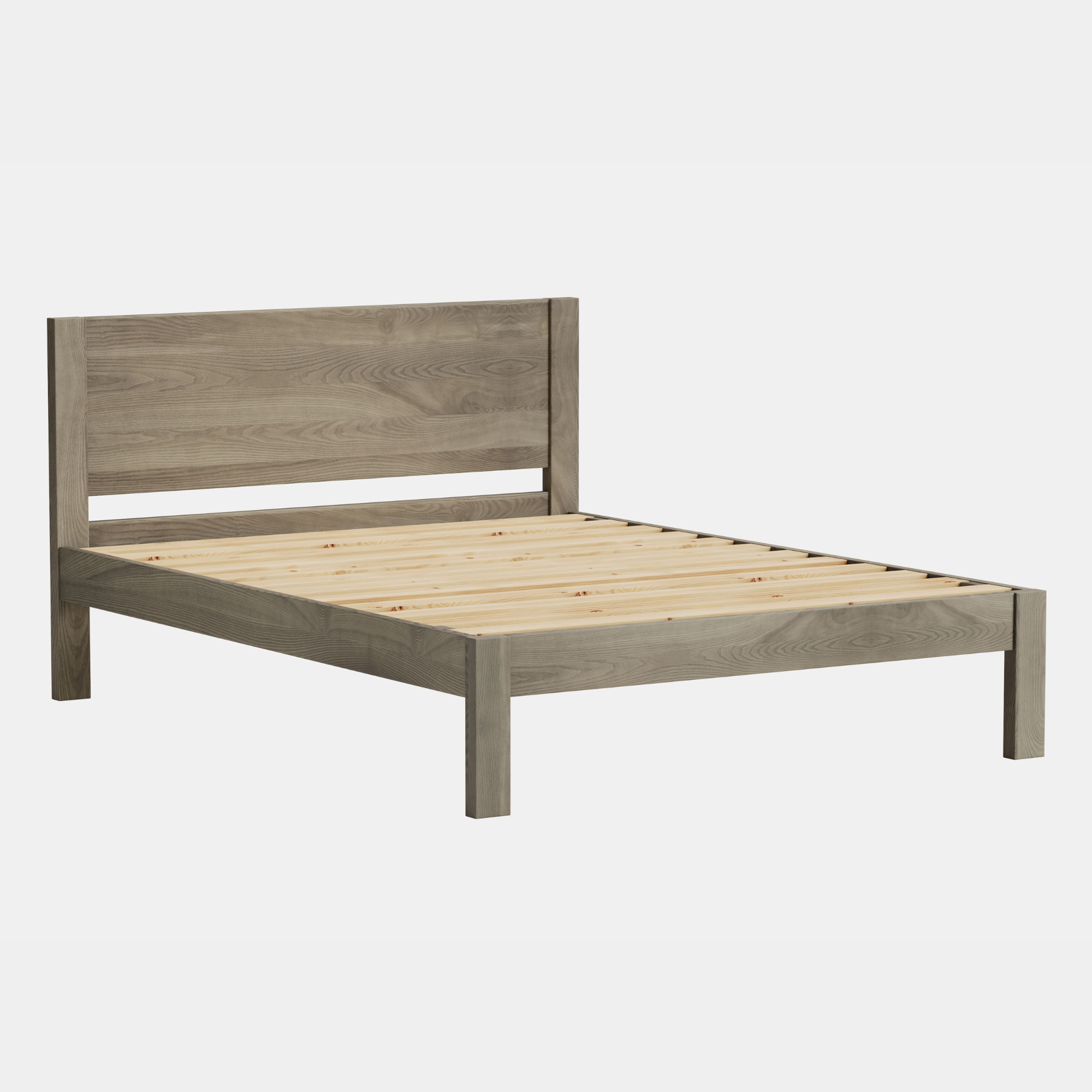 Omoto Ash Slat Bed | Panel Headboard | NZ Made