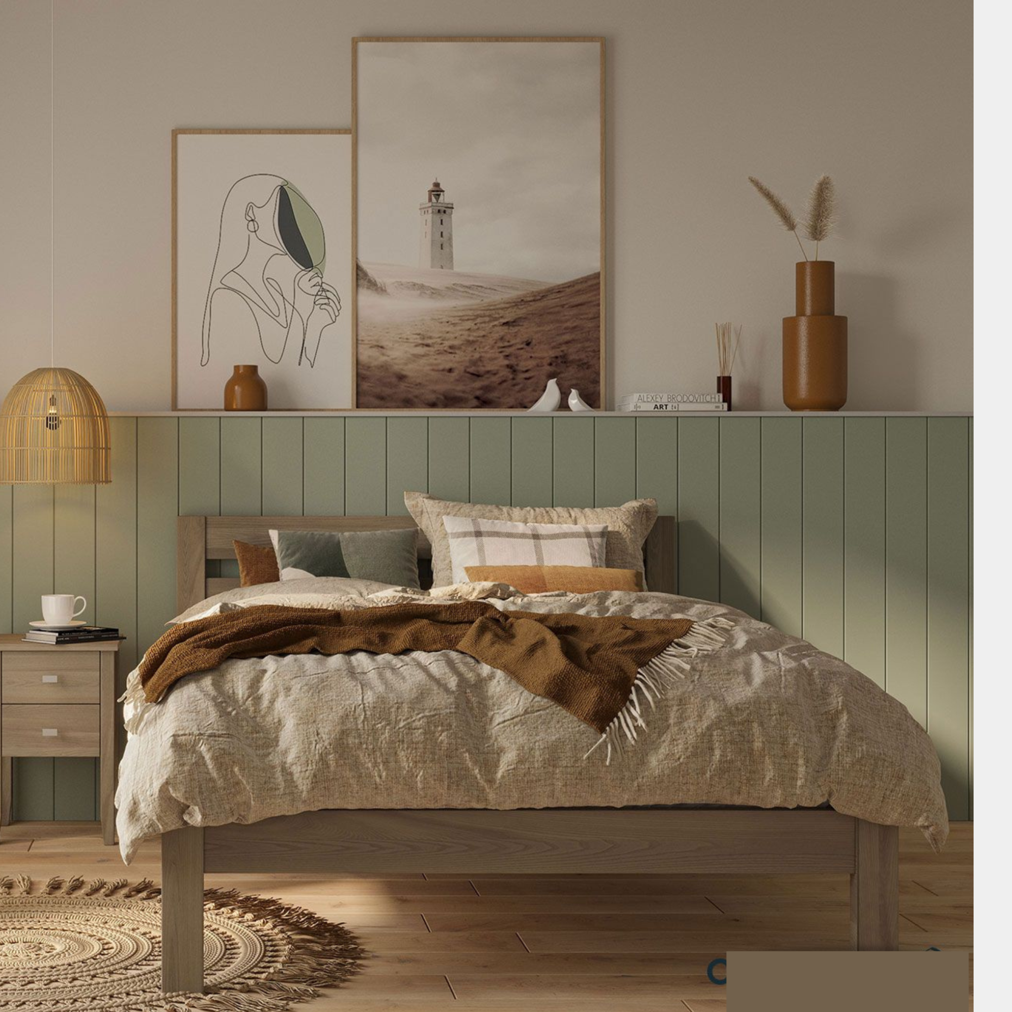 OMOTO SLAT BED | PANEL HEADBOARD | NZ MADE