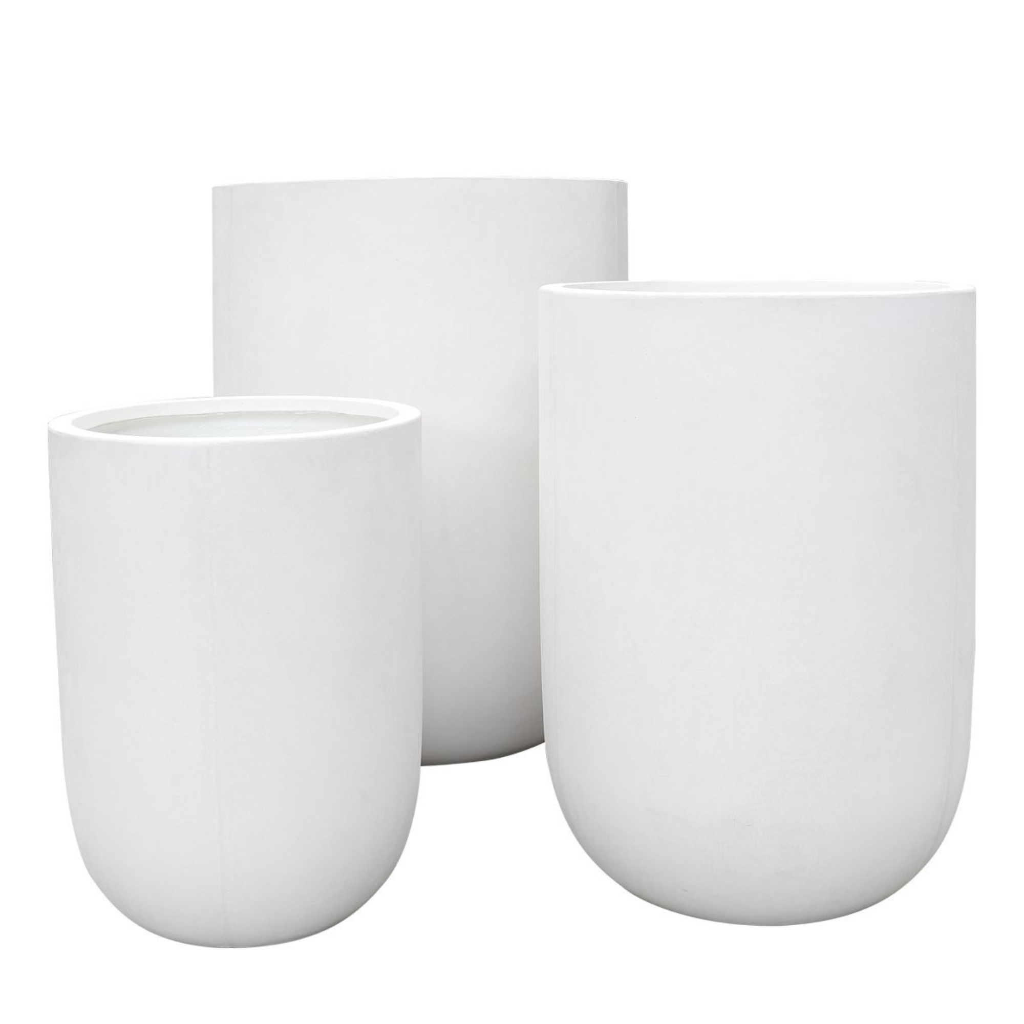 ORETI PLANTER | 3 SIZES | WHITE, BLACK OR WEATHERED CEMENT