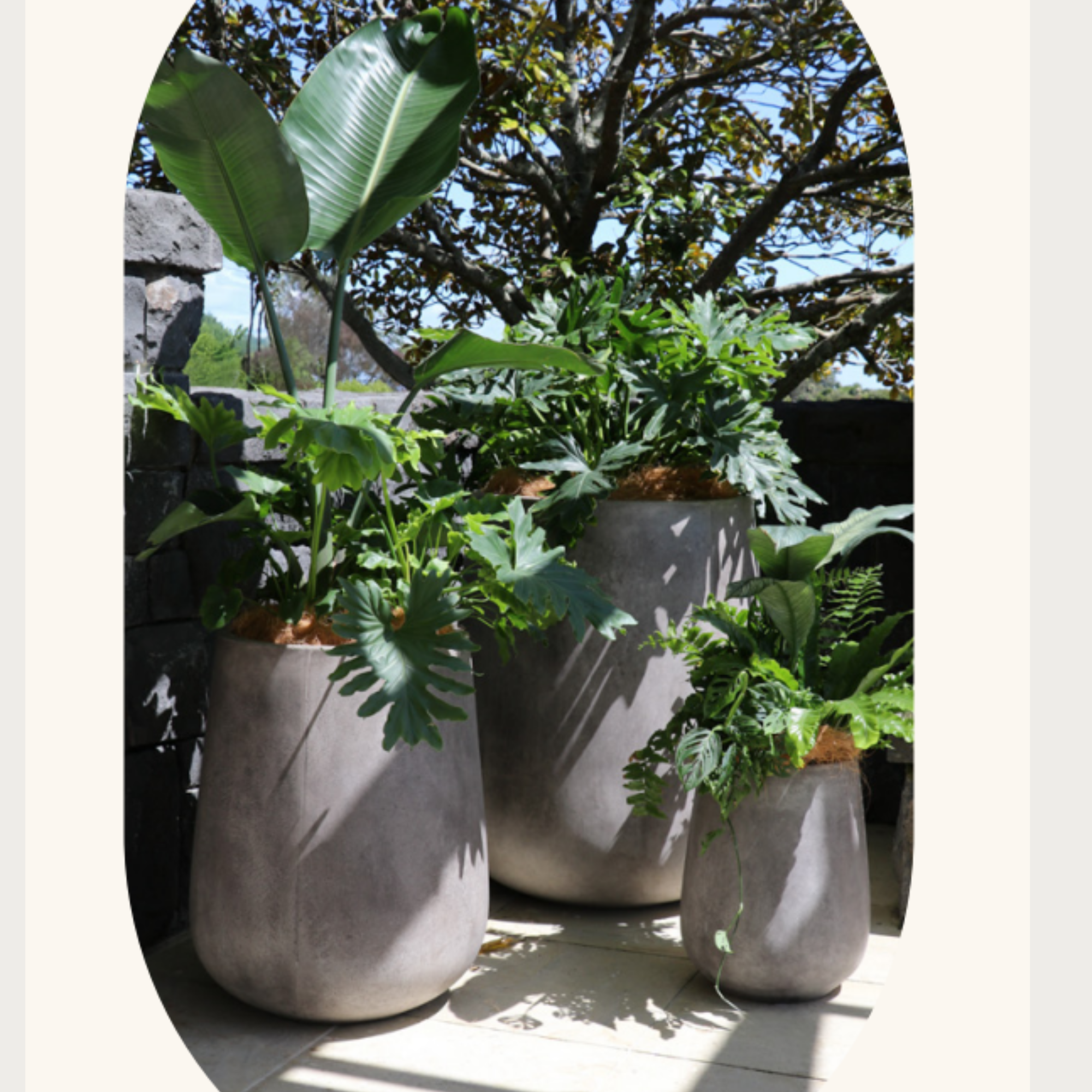 ORETI PLANTER | 3 SIZES | WEATHERED CEMENT