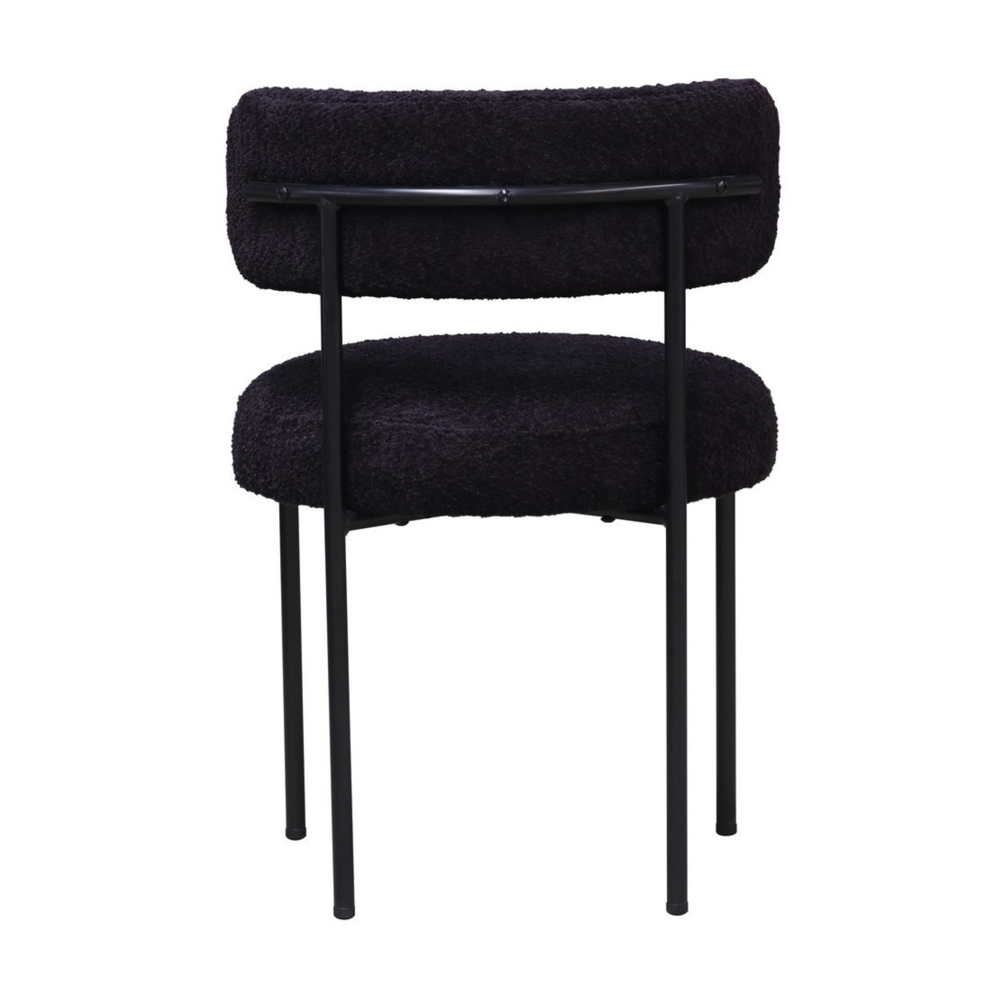 OSCAR BOUCLE DINING CHAIR | BLACK