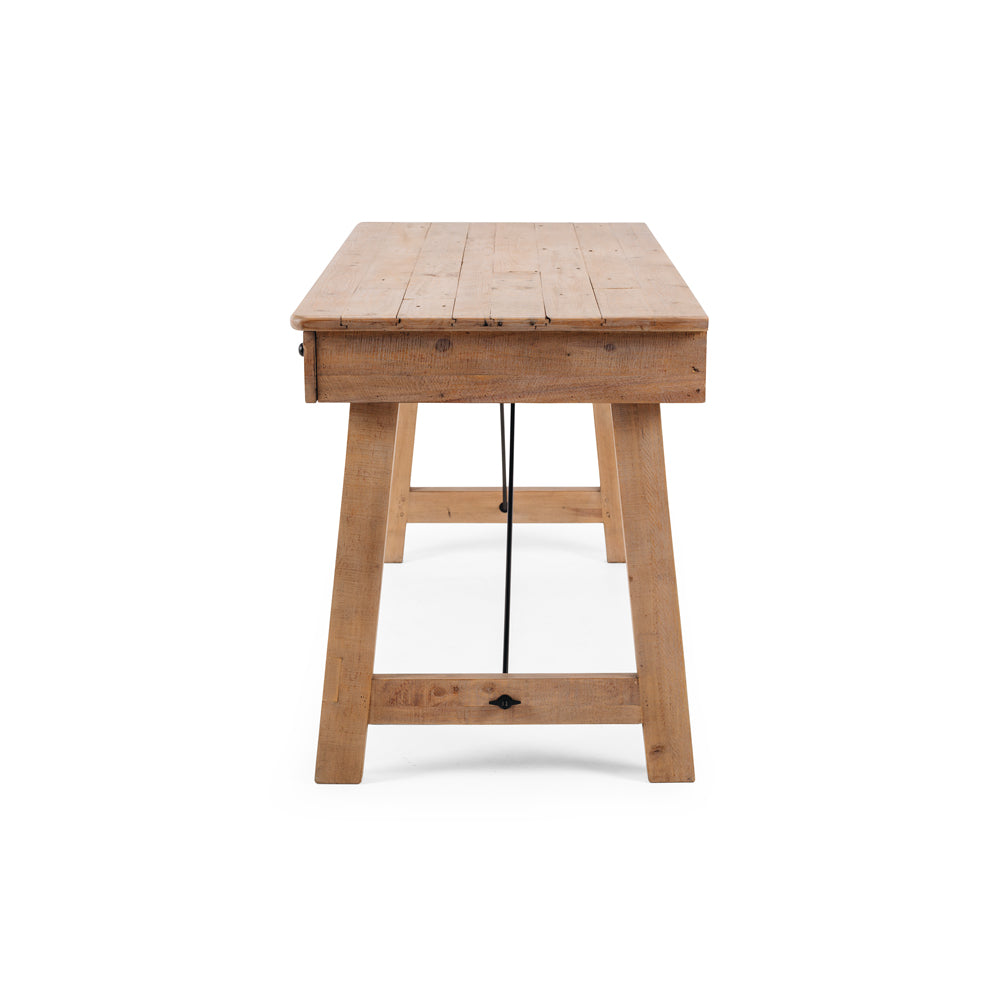 VIKTOR 3 DRAWER DESK | SOLID RECYCLED TIMBER
