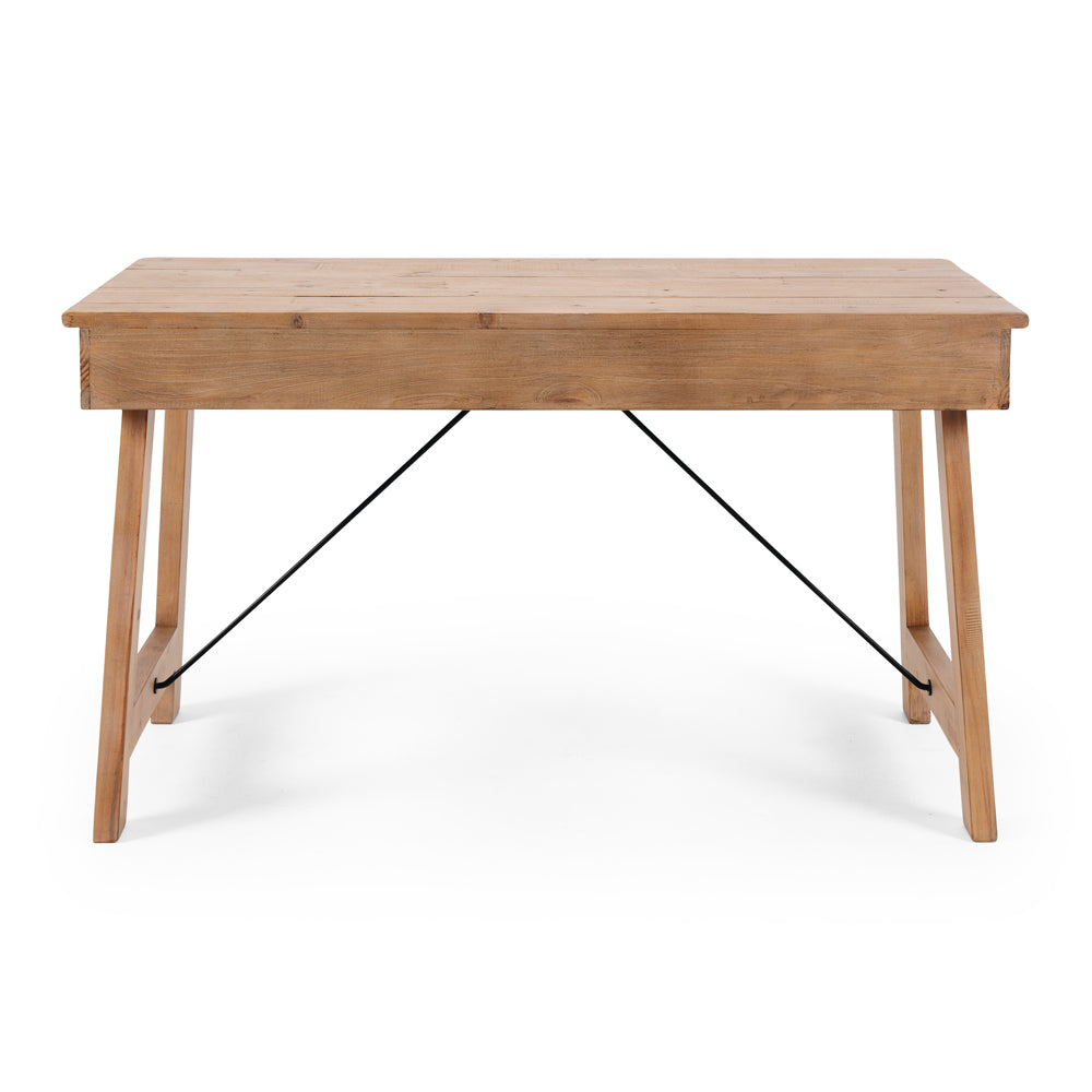 VIKTOR 3 DRAWER DESK | SOLID RECYCLED TIMBER