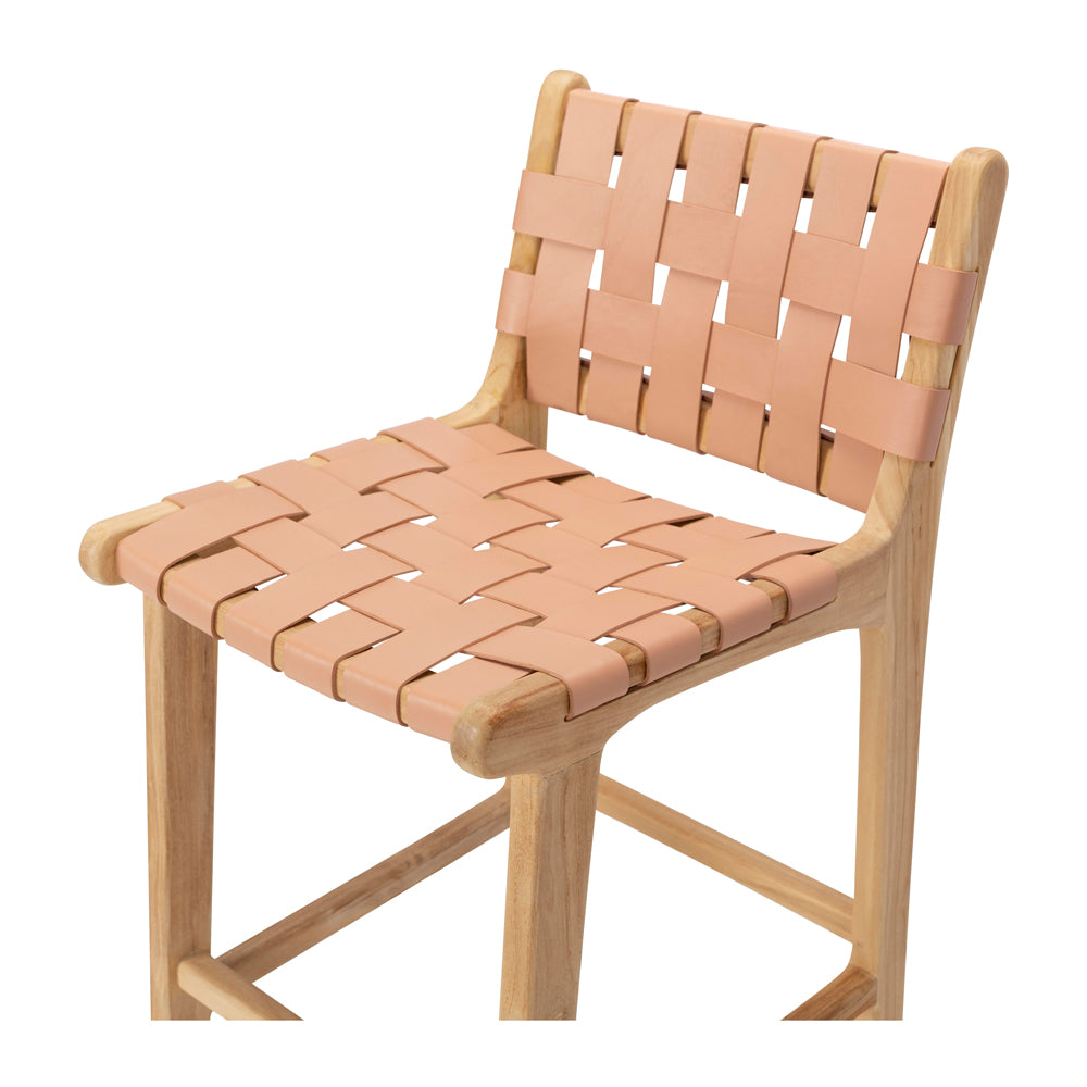 INDO WOVEN HIGH-BACK BARSTOOL | PLUSH