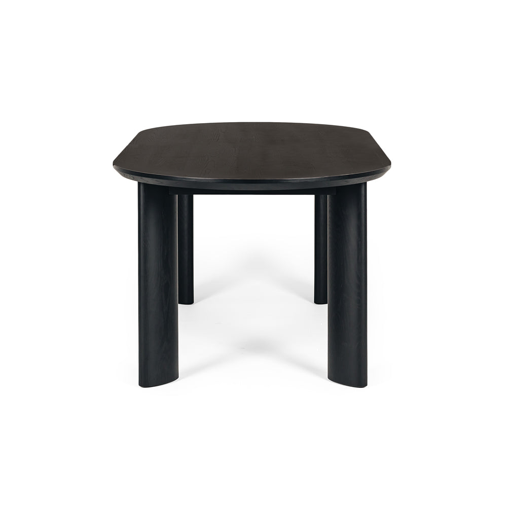 KONTUR OAK 200 EXTENSION DINING TABLE | BLACK