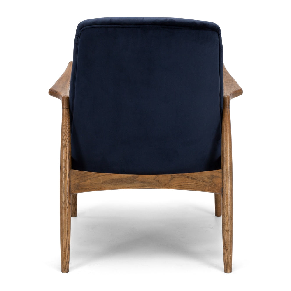 STEINER ARMCHAIR | DARK BLUE VELVET