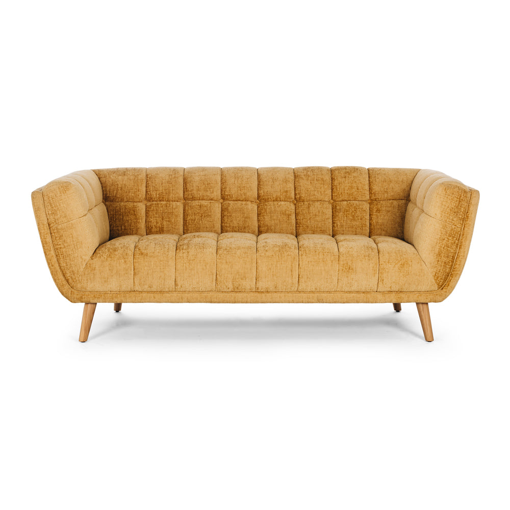 TOWELIE 3 SEATER SOFA | DIJON YELLOW