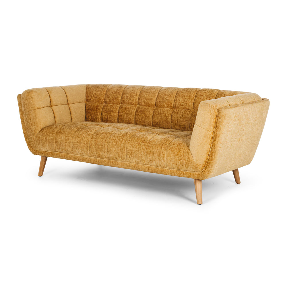 TOWELIE 3 SEATER SOFA | DIJON YELLOW