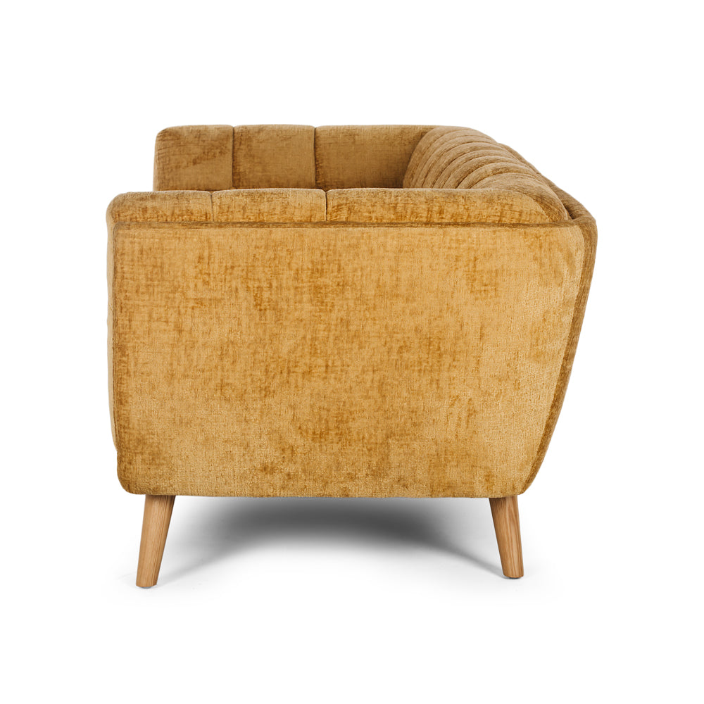 TOWELIE 3 SEATER SOFA | DIJON YELLOW