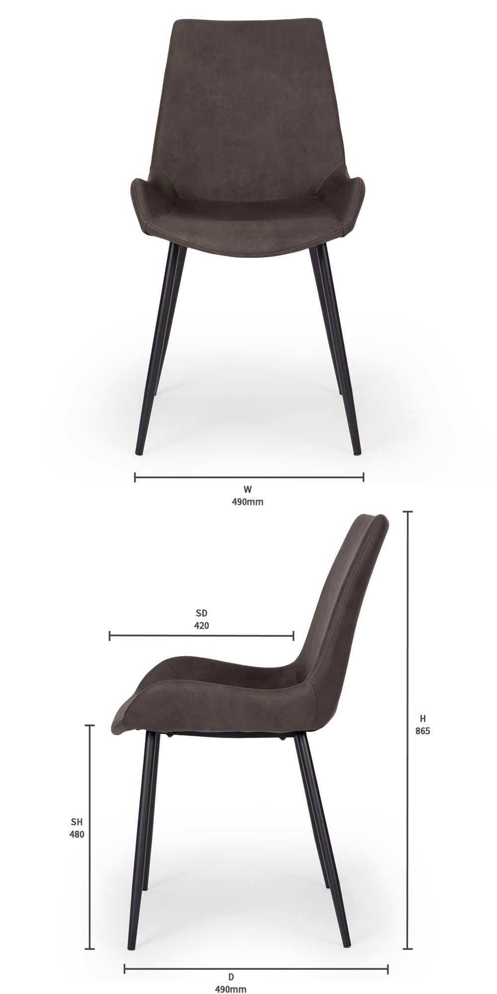 VINTAGE DINING CHAIR | BLACK