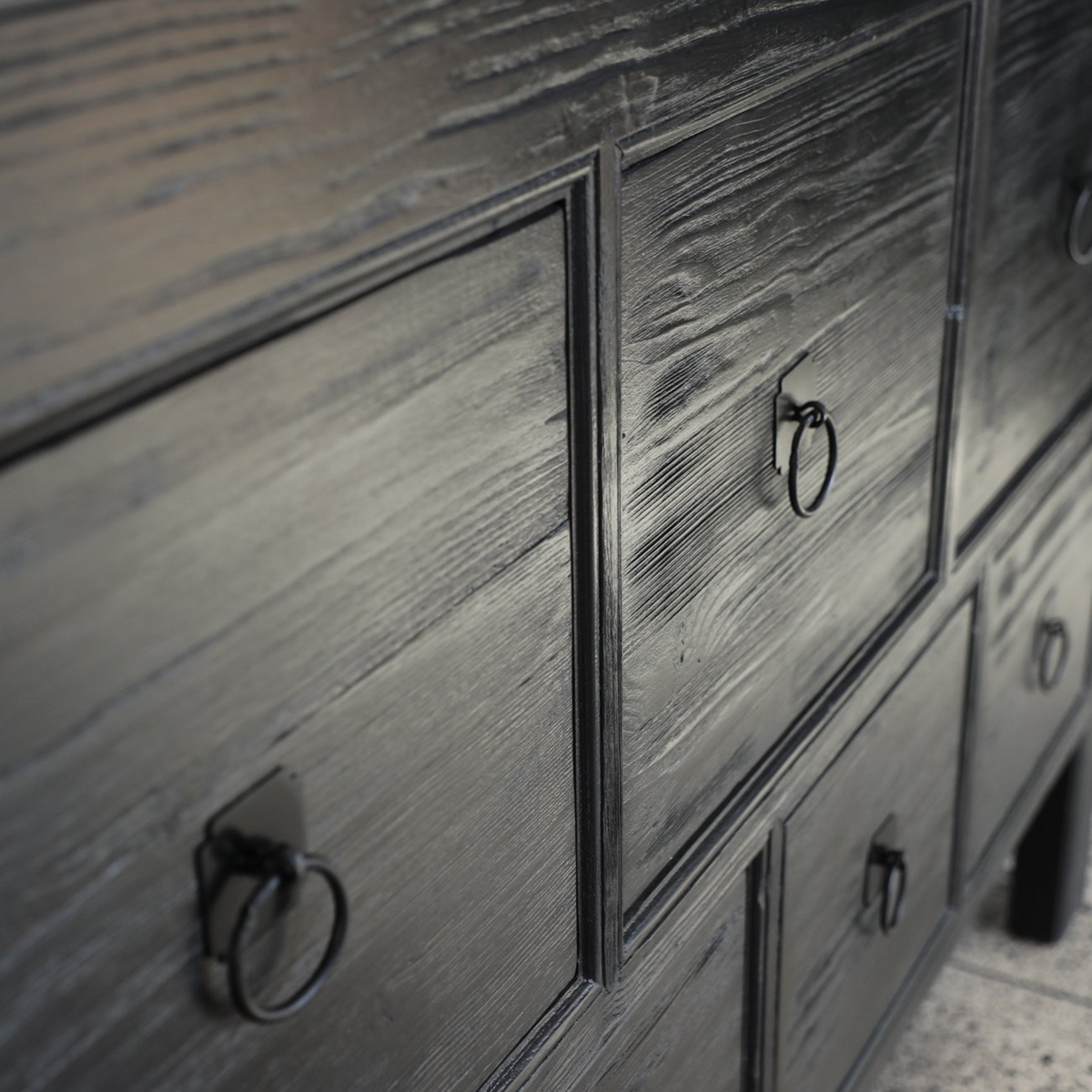 Parq 9 drawer Sideboard | Black