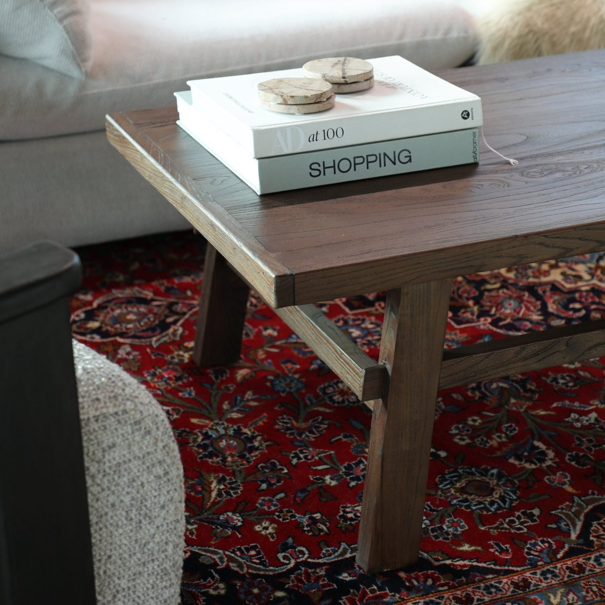 PARQ RECTANGLE COFFEE TABLE | BROWN
