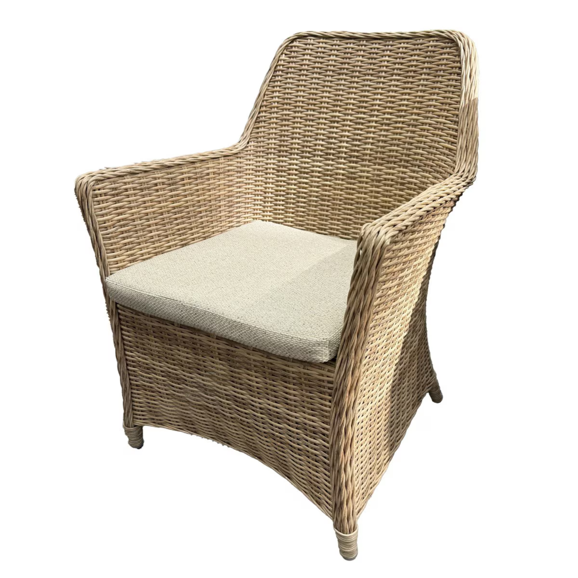 RAFFLES BAY OUTDOOR WICKER CHAIR | NATURAL