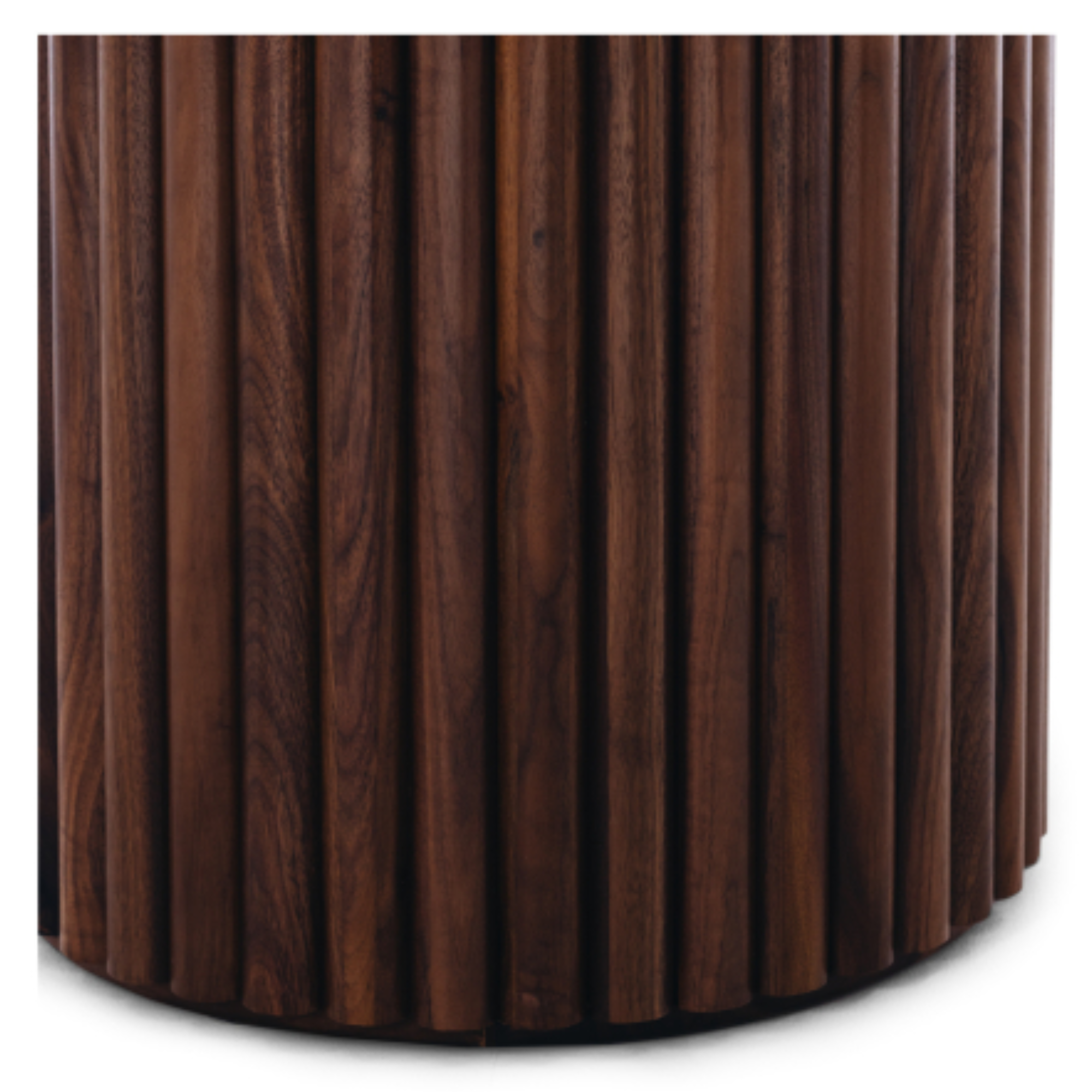 RHO TRAVERTINE TOP DINING TABLE | WALNUT BASE