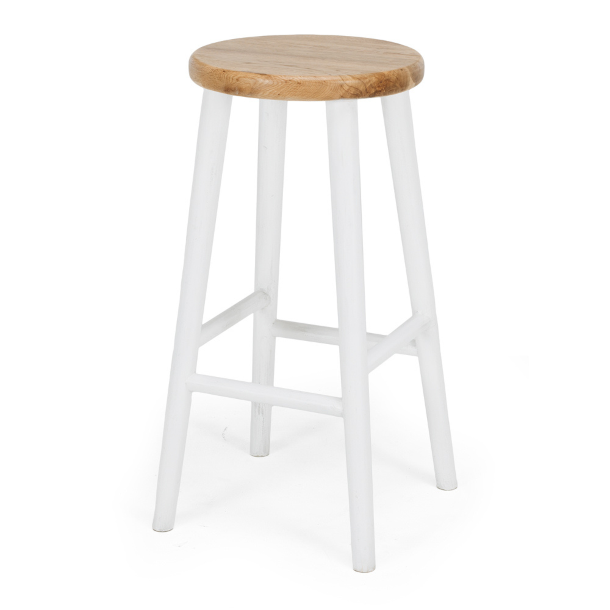 RYE WHITE FRAME BAR STOOL