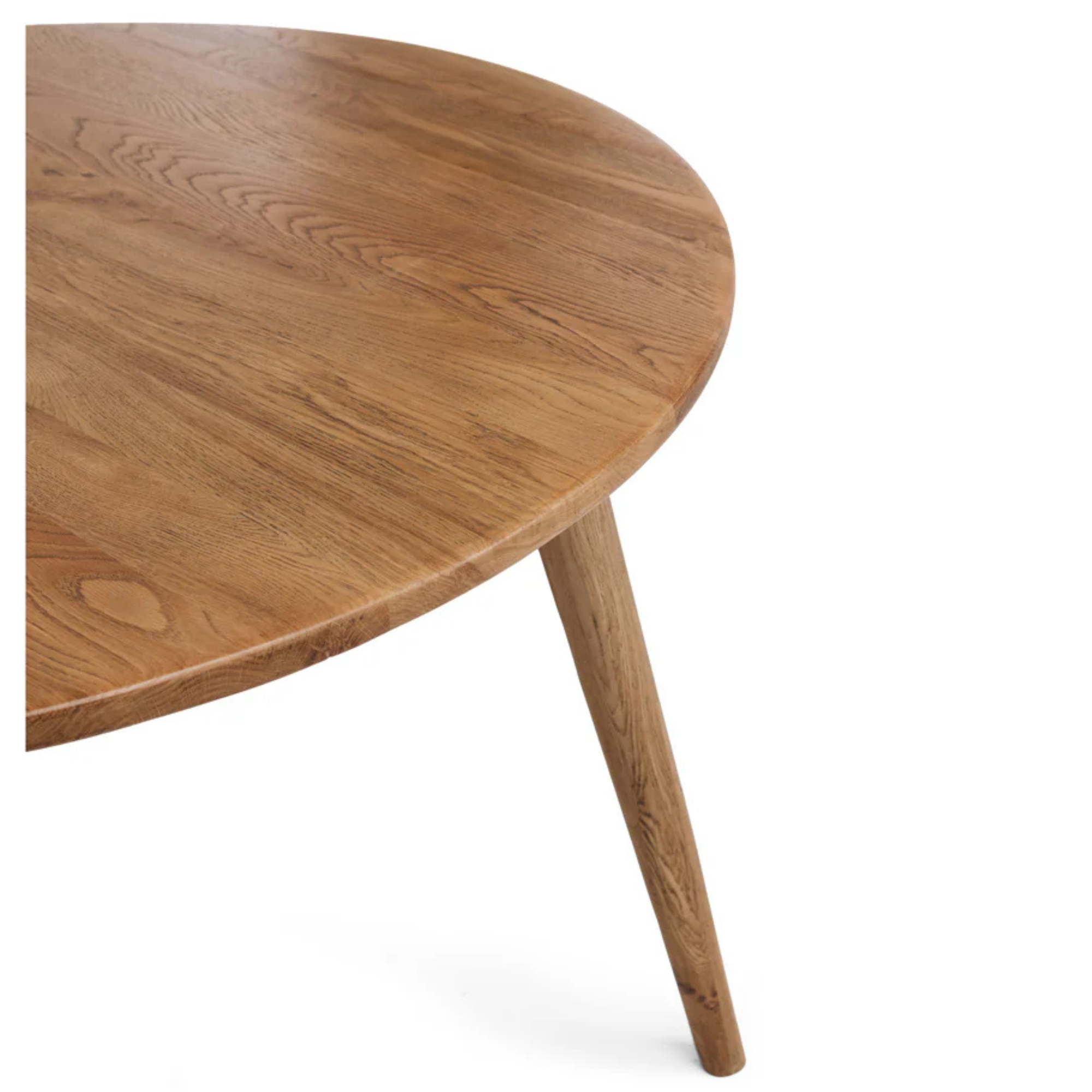 REEVES SOLID OAK 120 ROUND DINING TABLE
