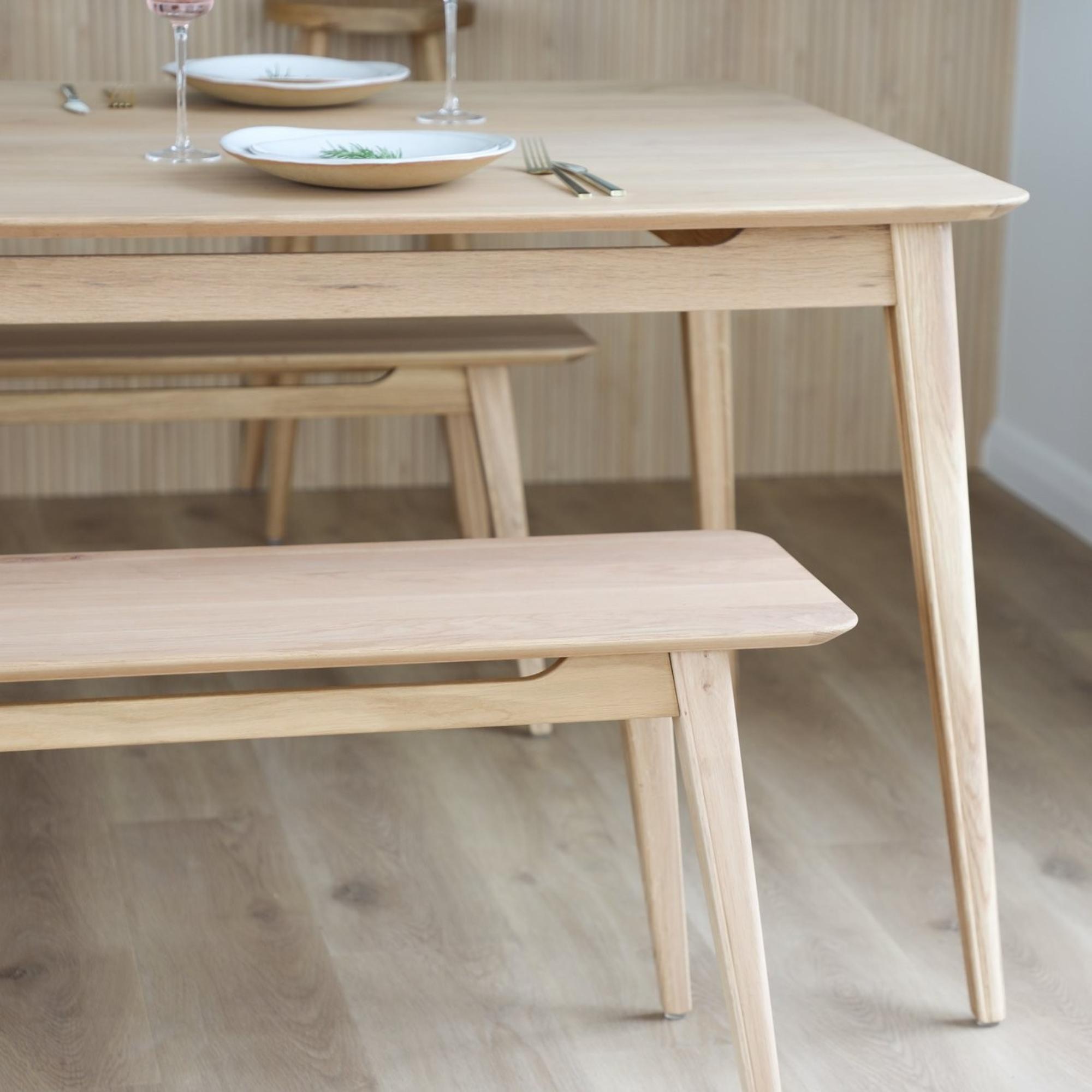 ROKKE SOLID OAK BENCH SEAT | 2 SIZES