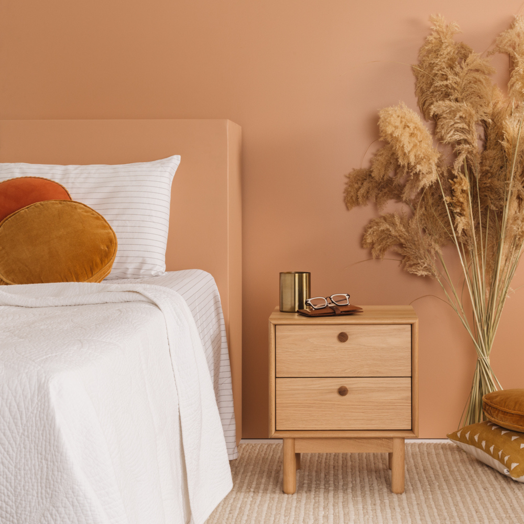 ROTTERDAM 2 DR BEDSIDE CABINET