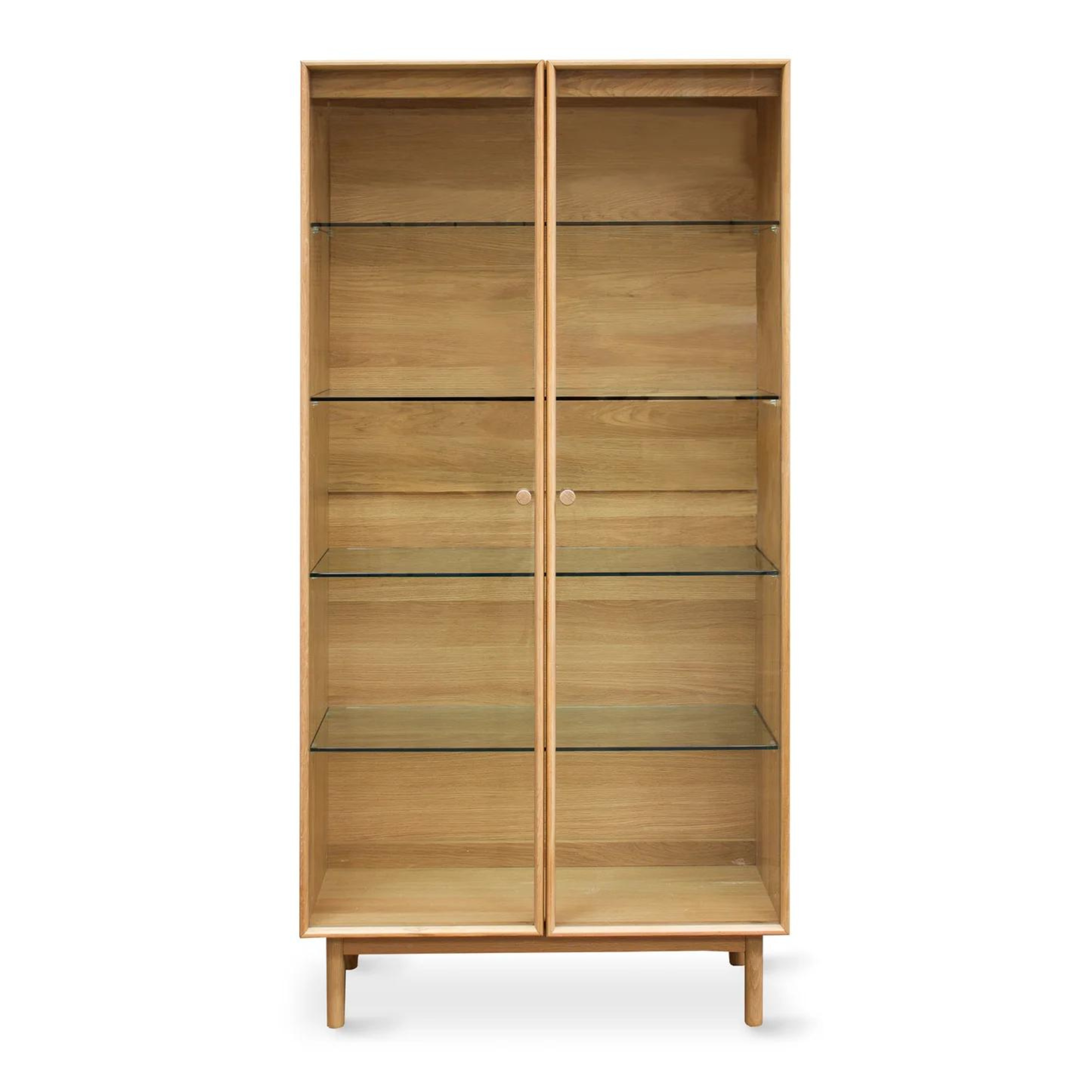 ROTTERDAM OAK DISPLAY CABINET