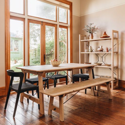 VIKTOR DINING TABLE | SOLID RECYCLED TIMBER