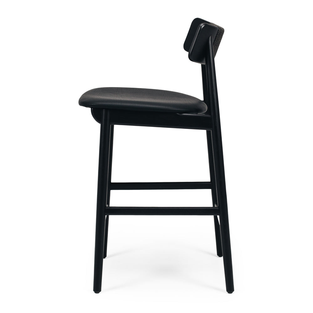 NILES BAR CHAIR | BLACK OAK