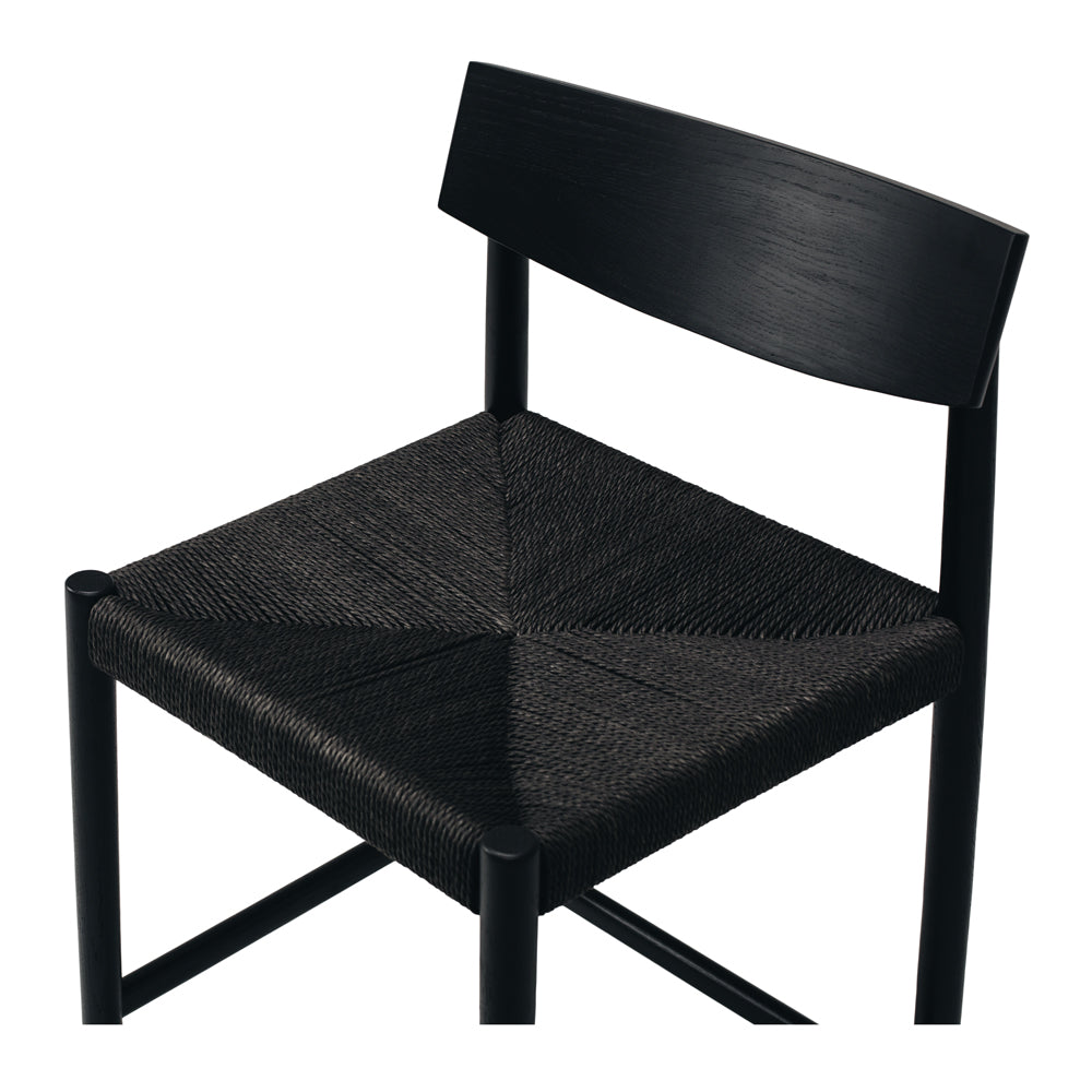 INGRID HIGH-BACK BAR CHAIR | BLACK OAK