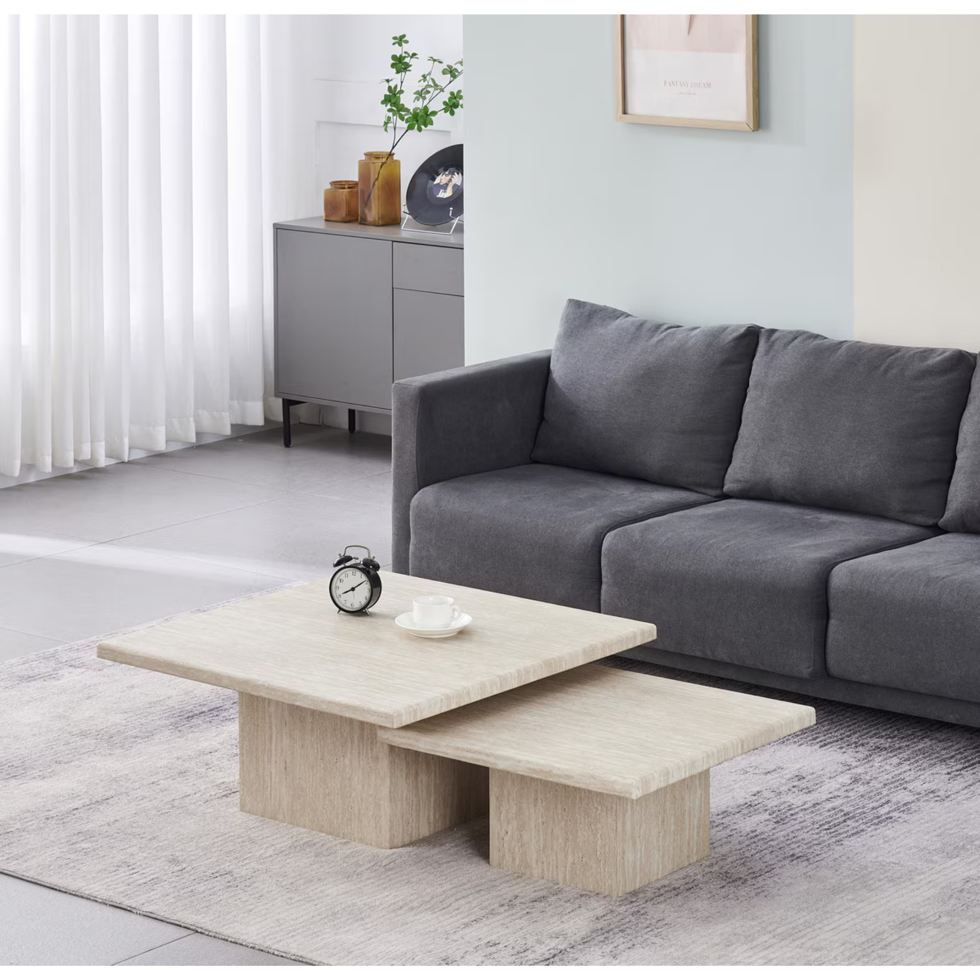 SIENNA TRAVERTINE TABLE NEST