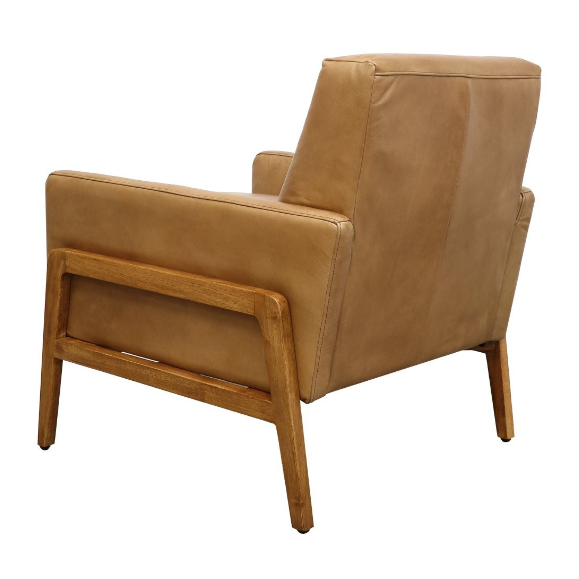 SAWYER TAN LEATHER ARMCHAIR