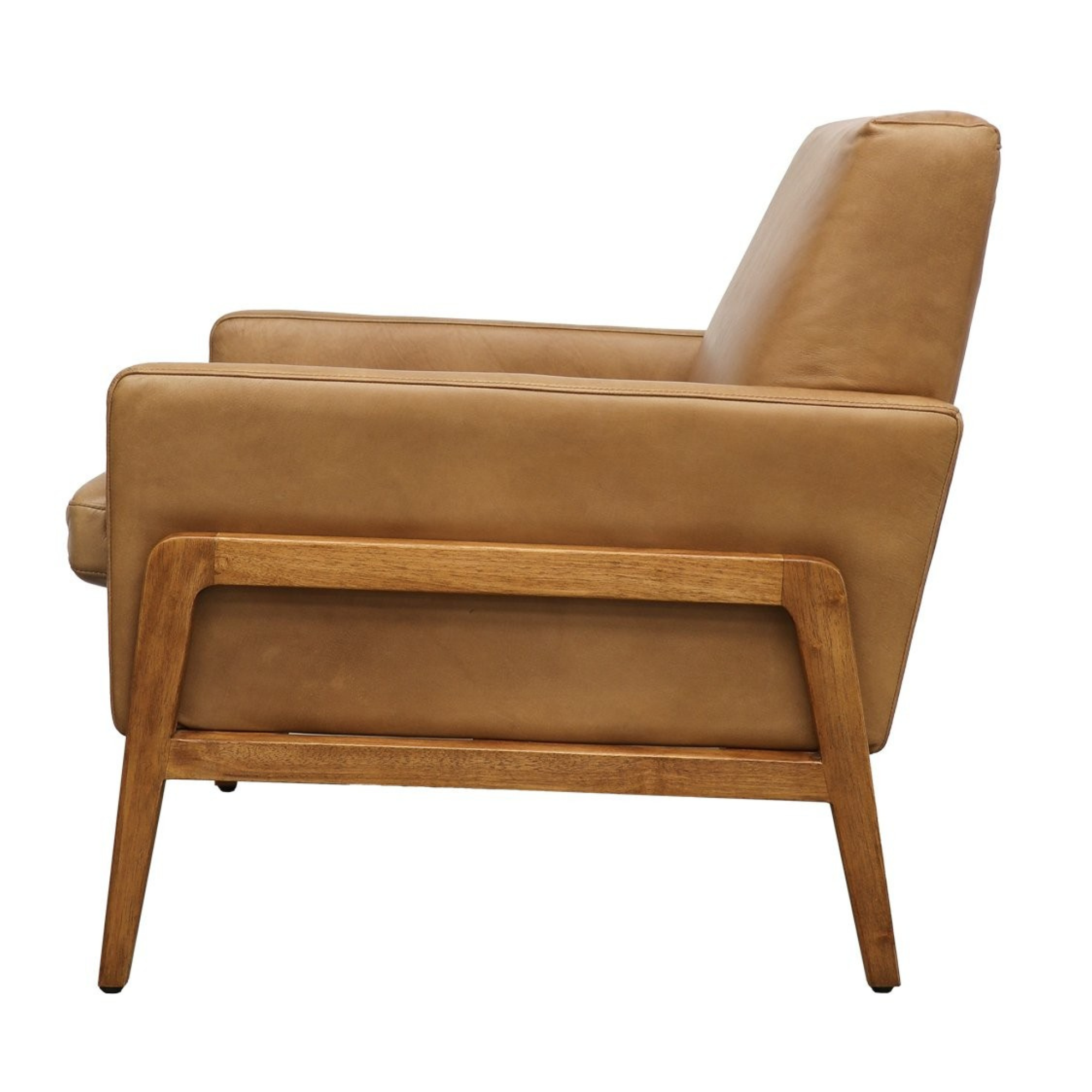 SAWYER TAN LEATHER ARMCHAIR