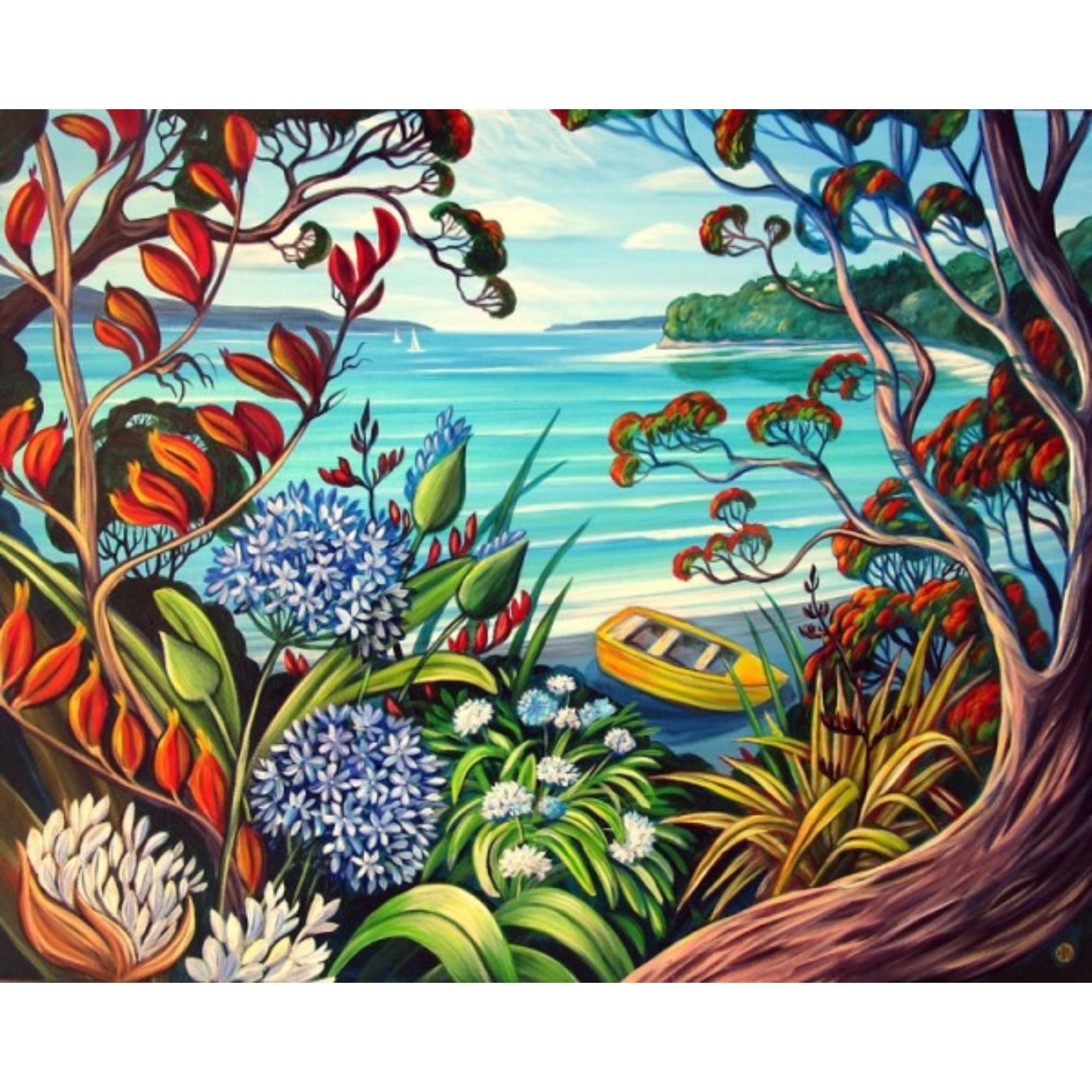 SNELLS BEACH | CANVAS READY TO HANG | IRINA VELMAN | NZ MADE