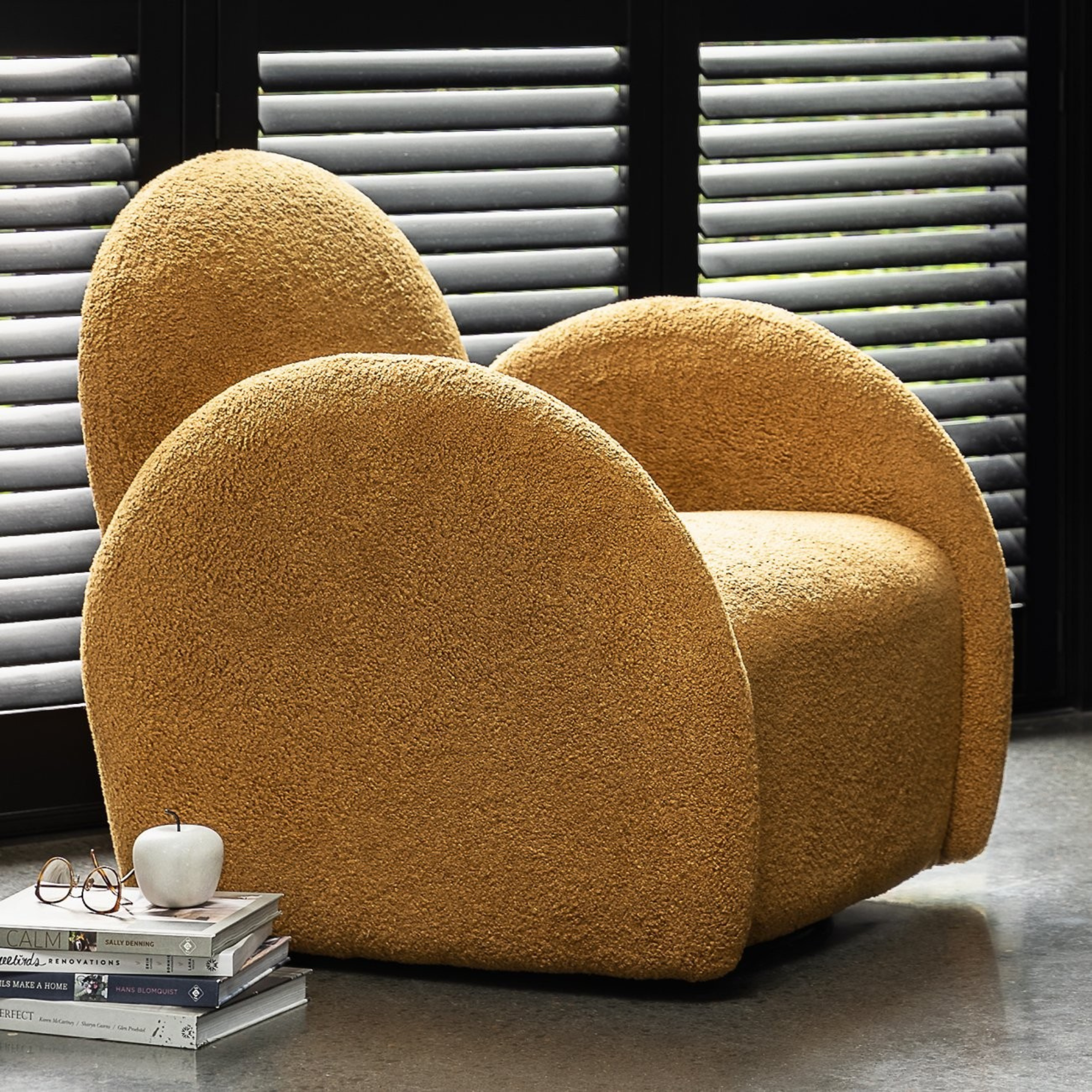 SNUGG SWIVEL ARMCHAIR | 2 GROOVY COLOURS