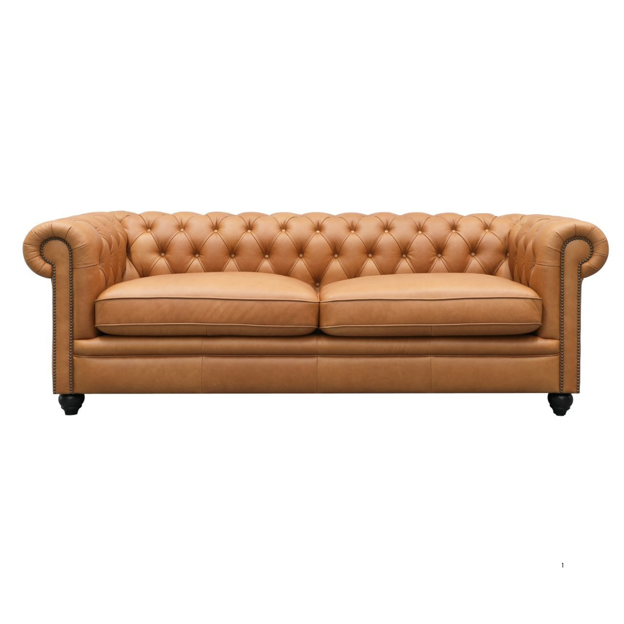 STANFORD 3 SEATER CHESTERFIELD | CAMEL