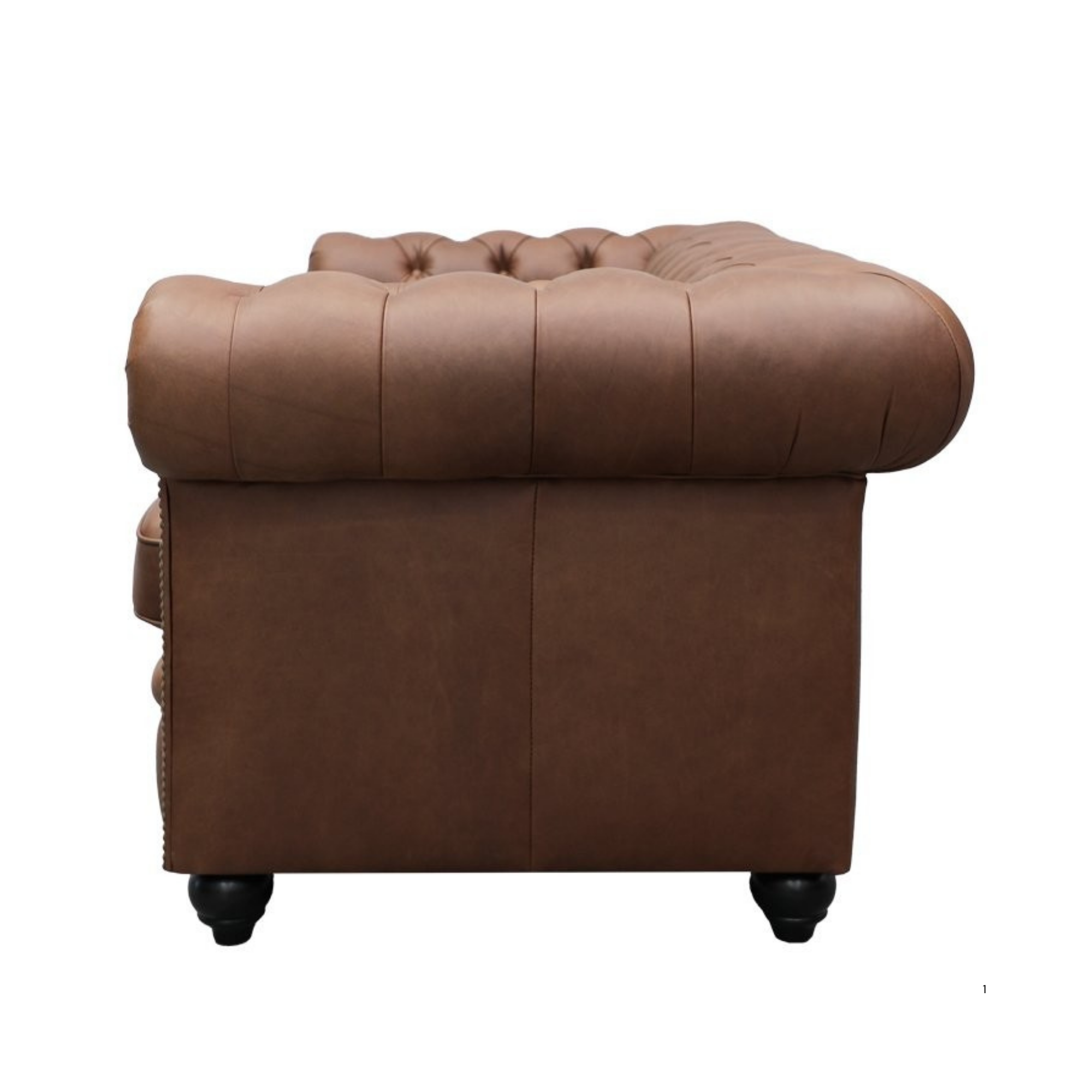 STANFORD 3 SEATER CHESTERFIELD | NUTMEG