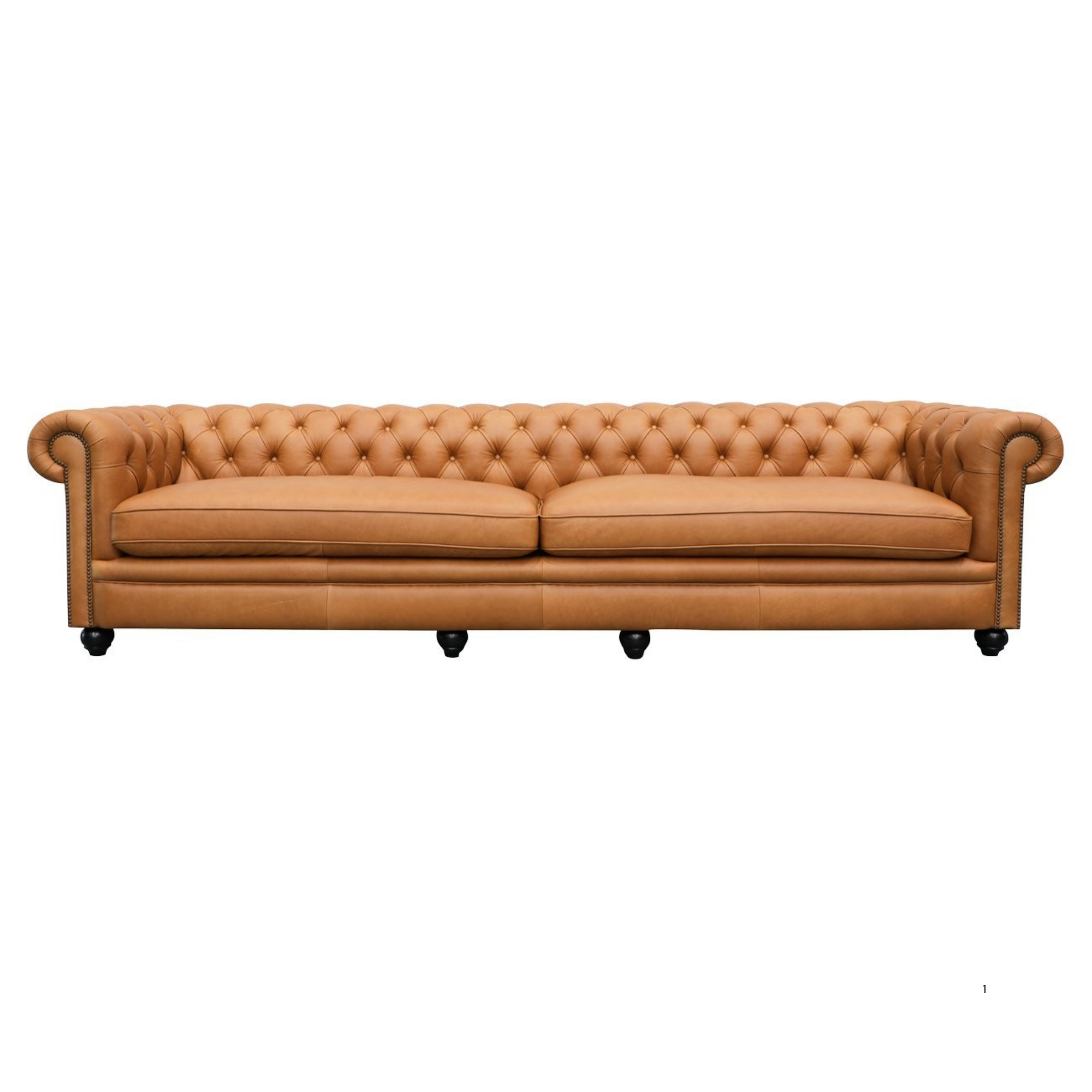 STANFORD 4 SEATER CHESTERFIELD | CAMEL