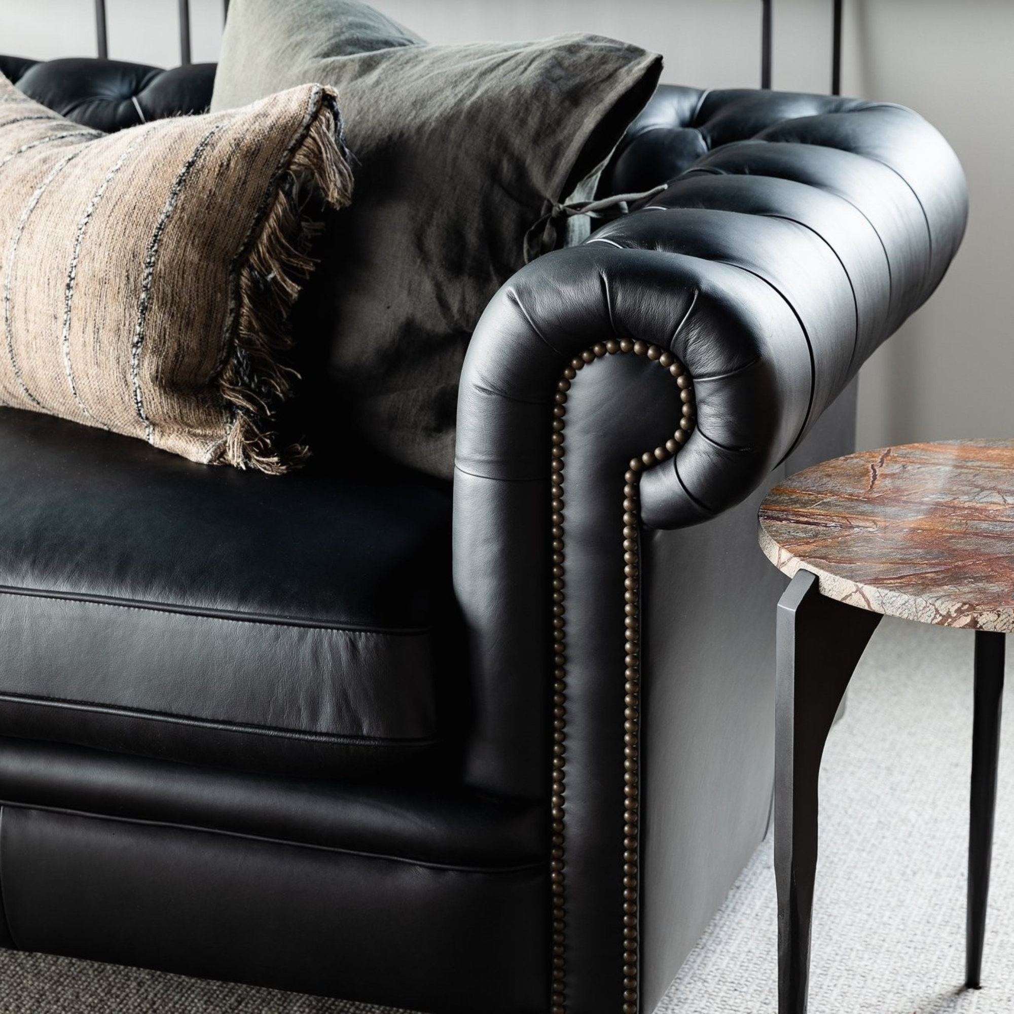 Stanhope 2 Seater Sofa | Onyx Leather