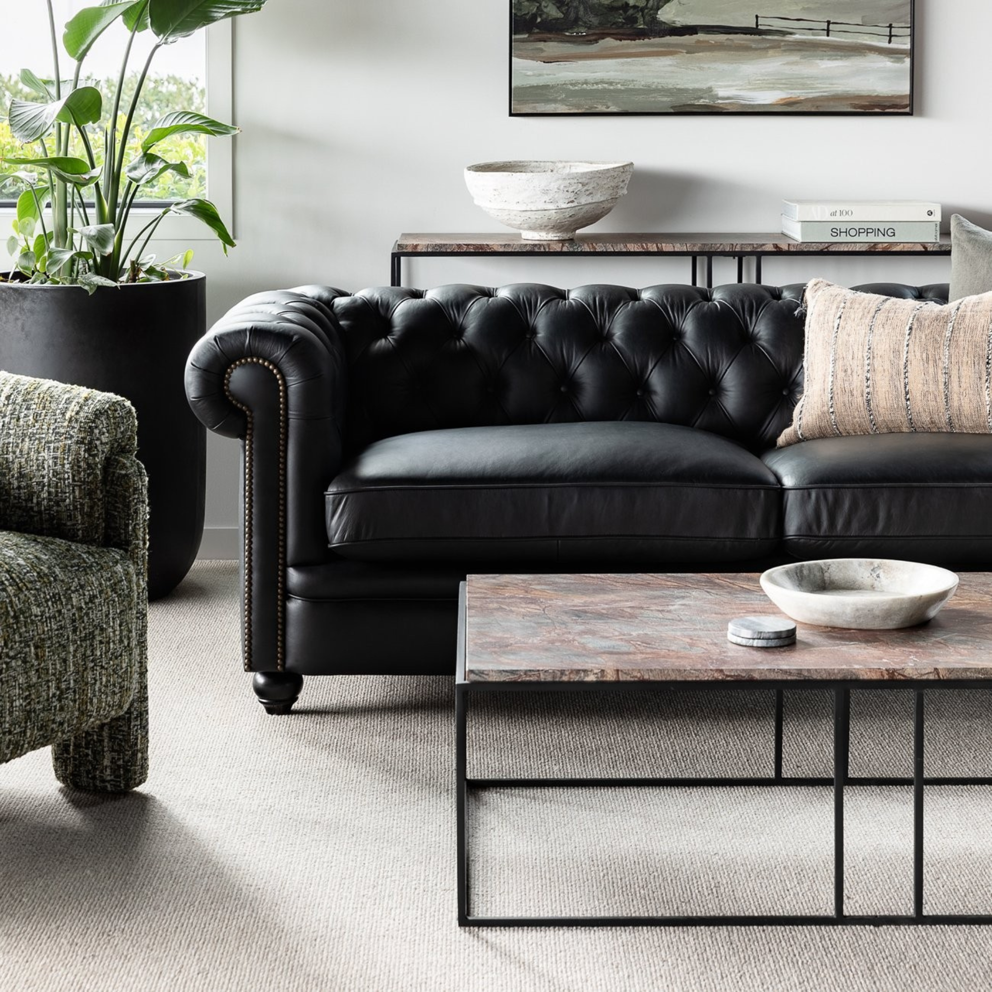 Stanhope 2 Seater Sofa | Onyx Leather