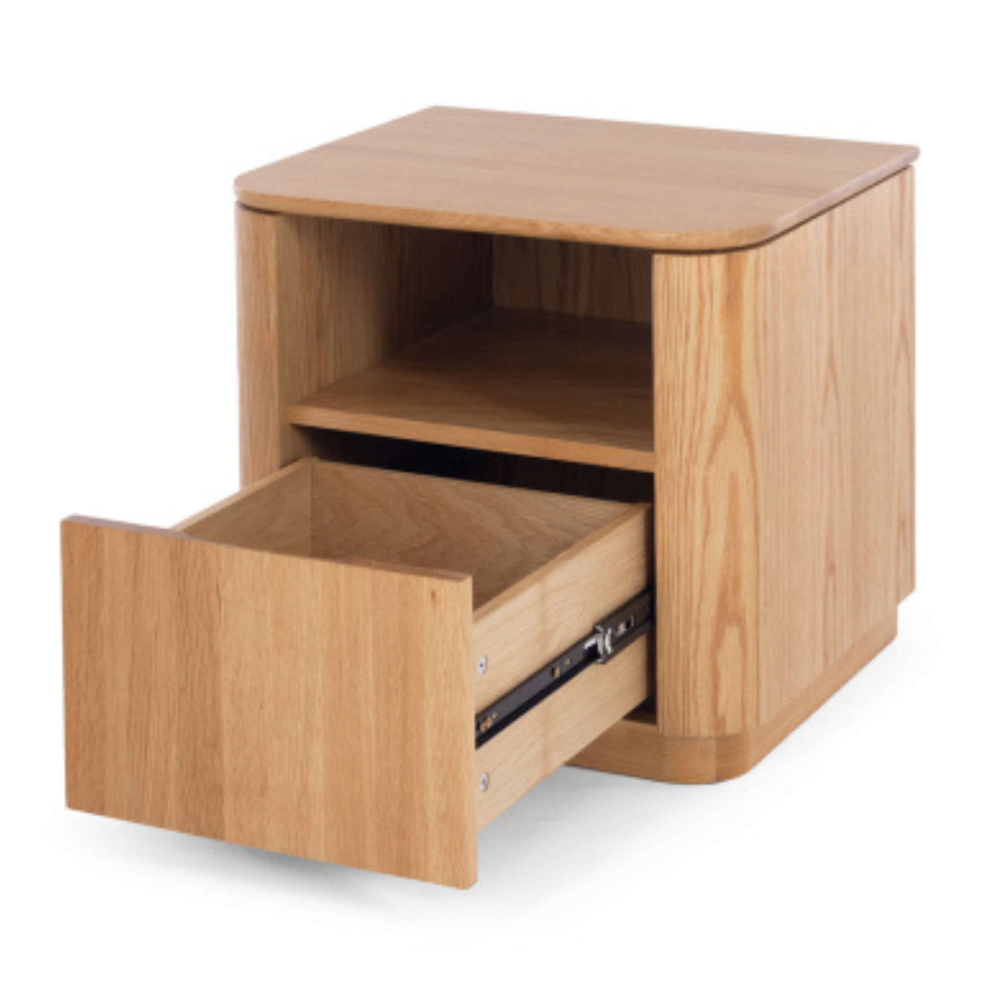 STASH 1 DRAWER BEDSIDE | OAK TOP