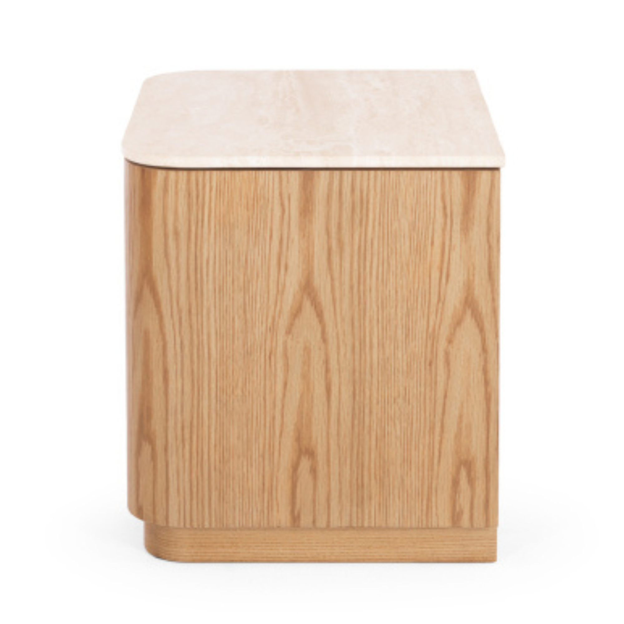 STASH 1 DRAWER BEDSIDE | TRAVERTINE TOP