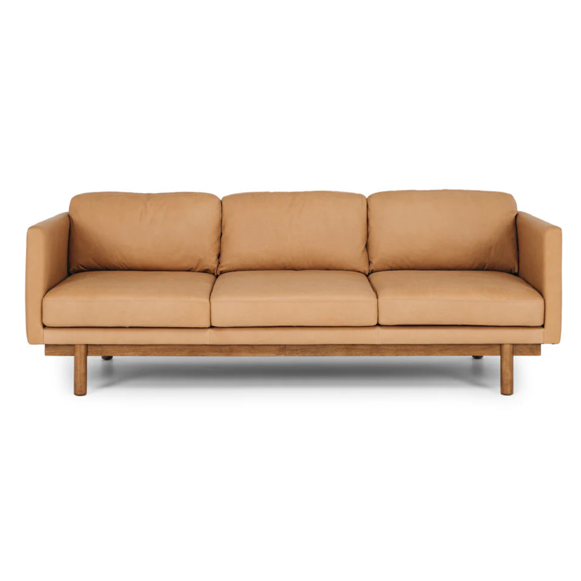 STRADA 3 SEATER SOFA | TAN LEATHER
