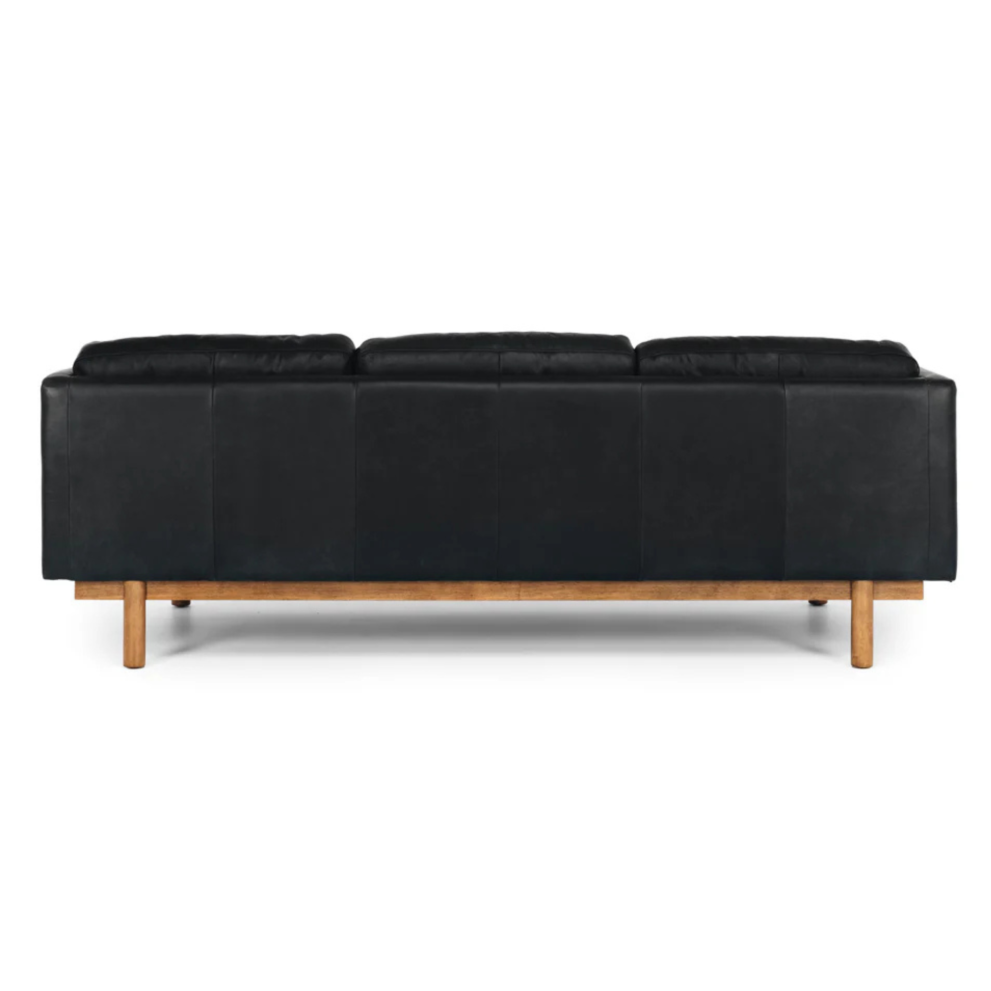 STRADA 3 SEATER SOFA | BLACK LEATHER