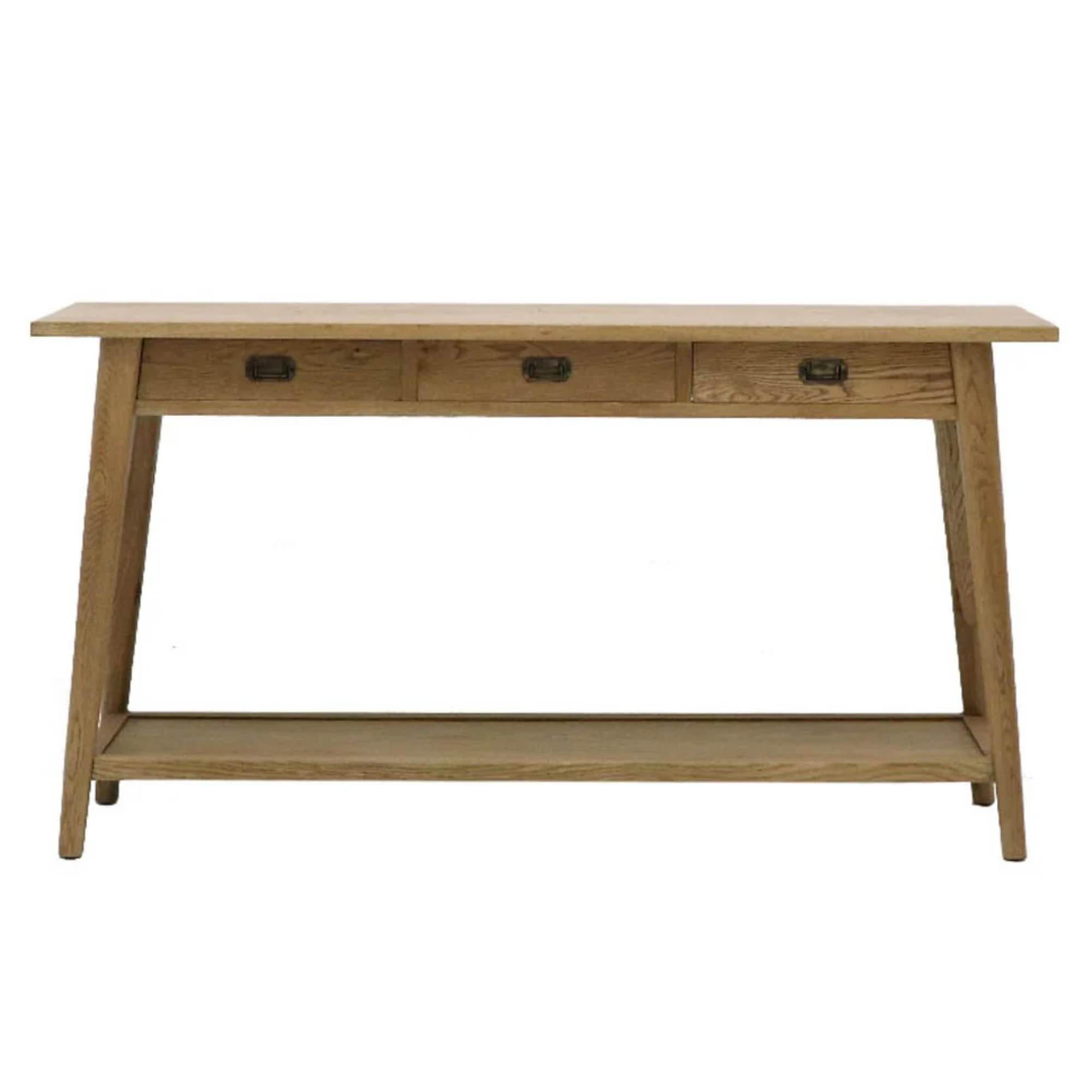 Vaasa 3 Drawer Console | Solid Oak