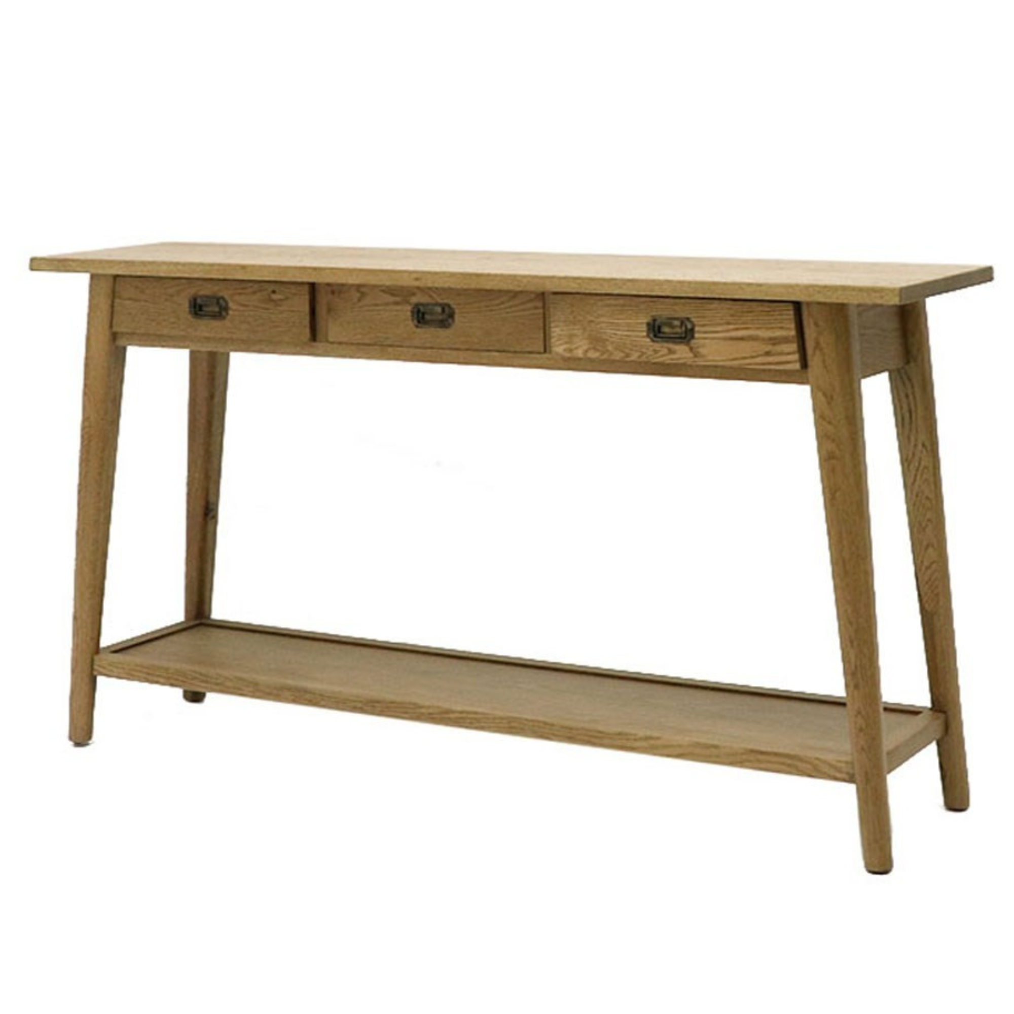 VAASA OAK 3 DRAWER CONSOLE