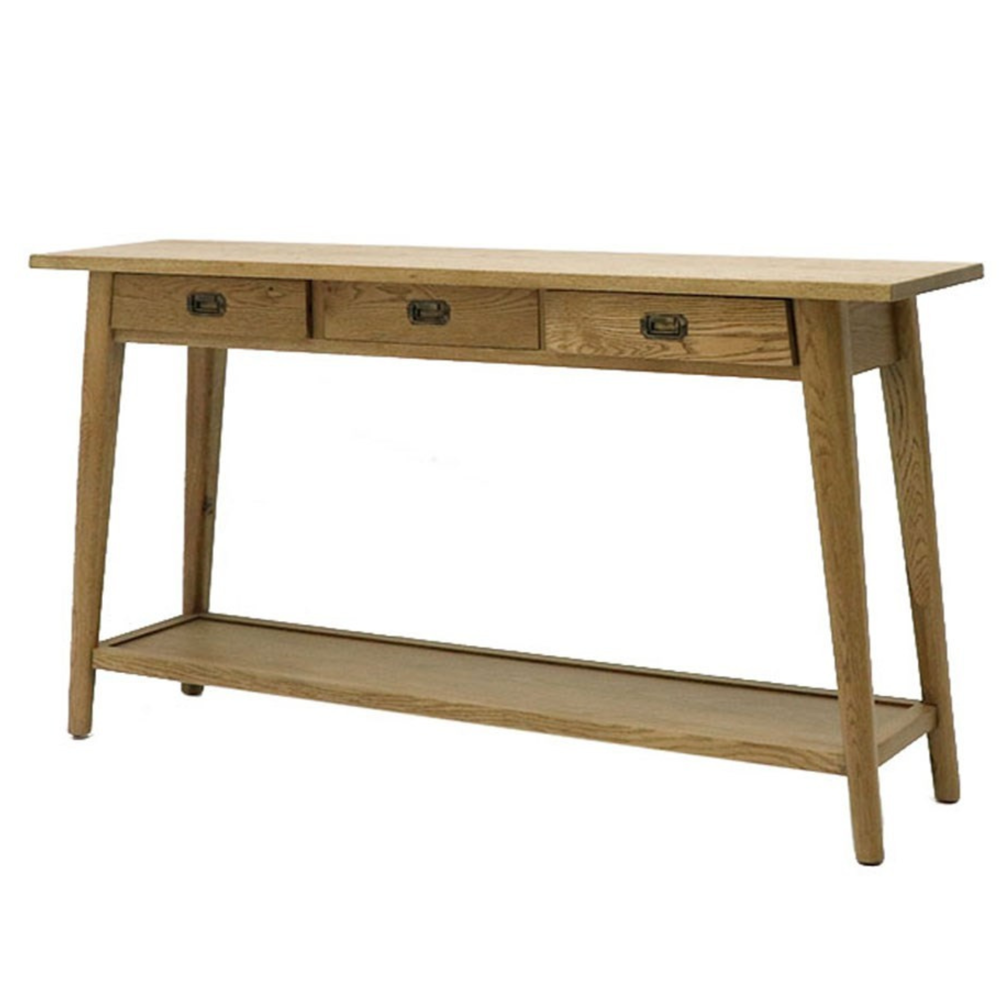 Vaasa 3 Drawer Console | Solid Oak