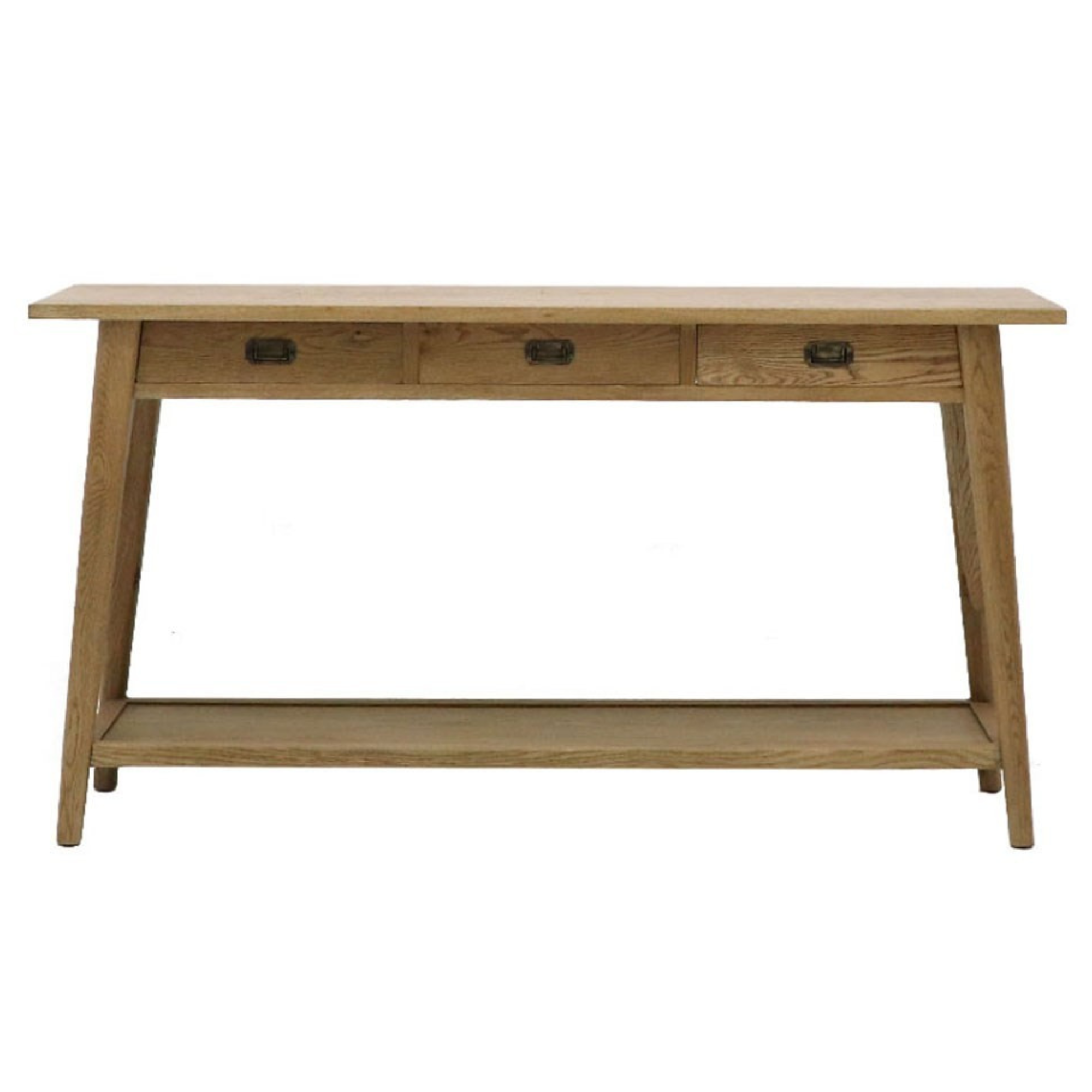 VAASA OAK 3 DRAWER CONSOLE