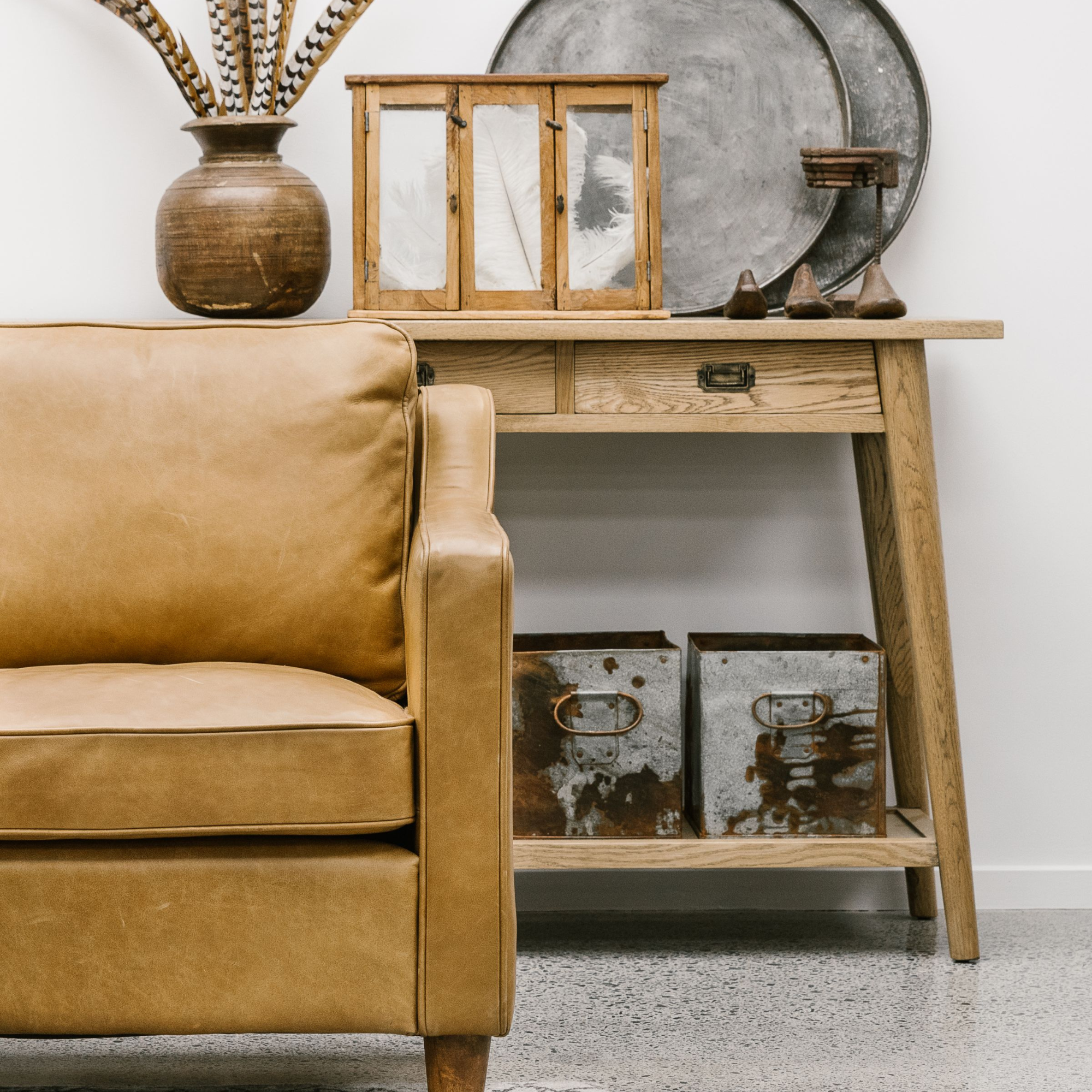 VAASA OAK 3 DRAWER CONSOLE