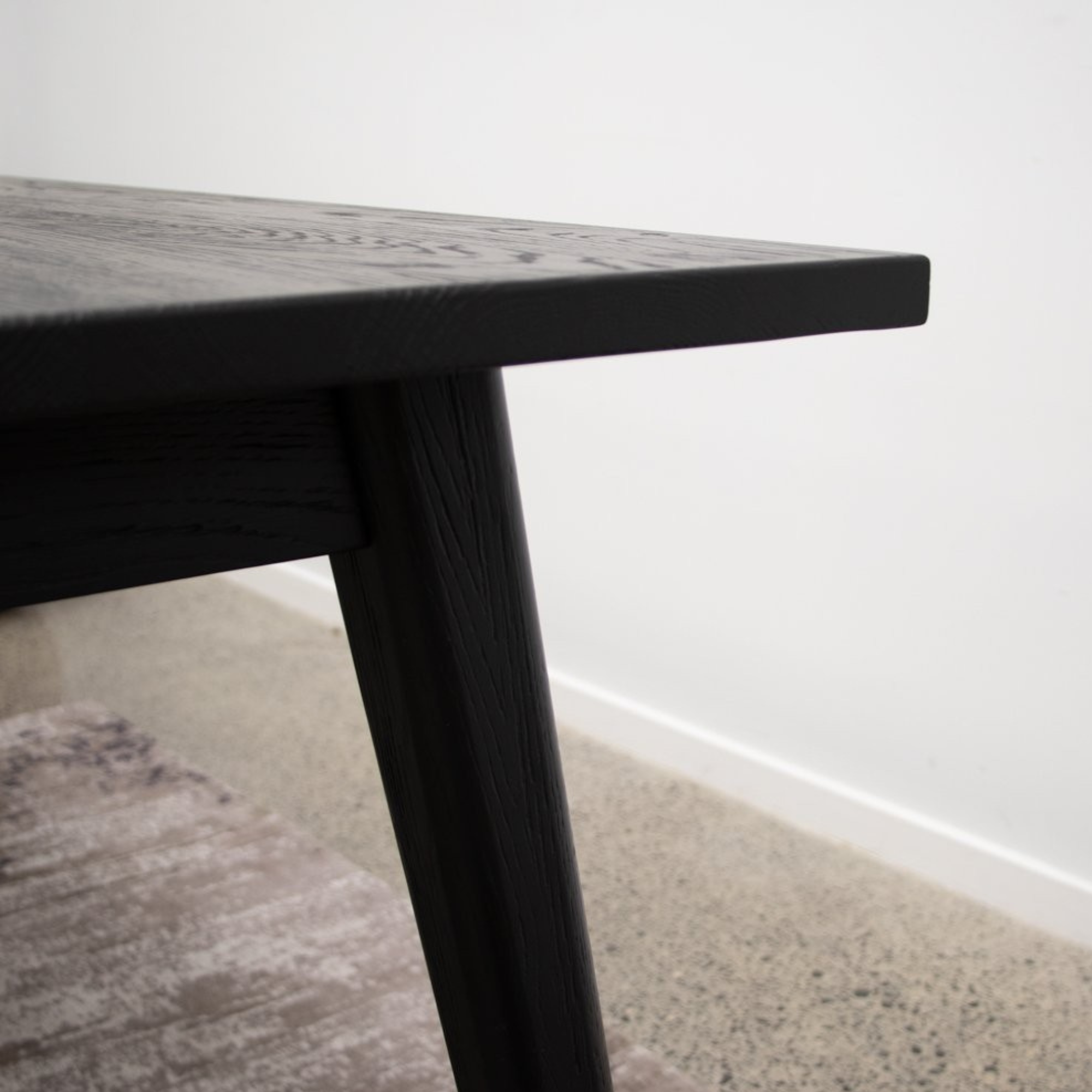 Vaasa 150 Dining Table | Black Oak