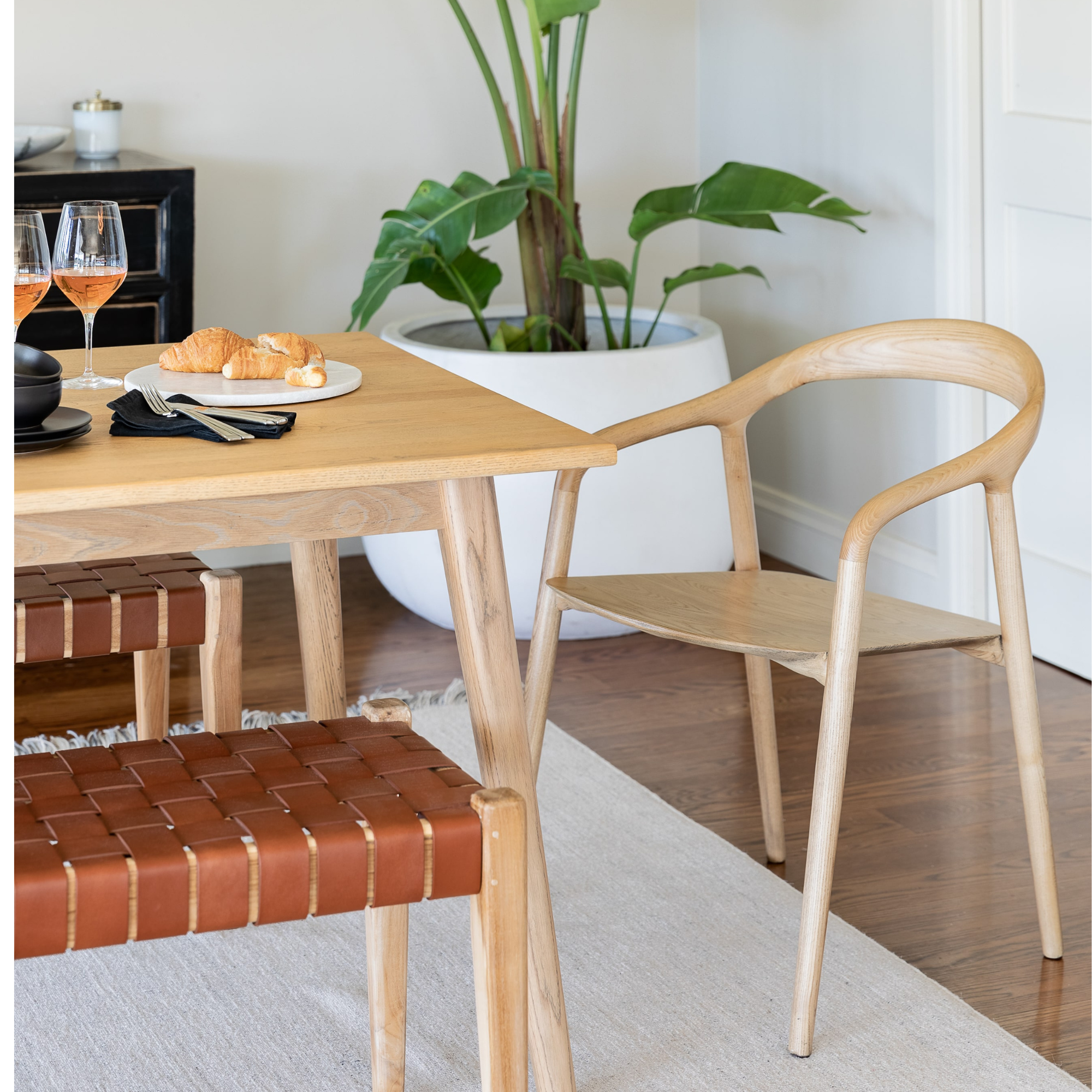 VAASA SOLID OAK 180 DINING TABLE